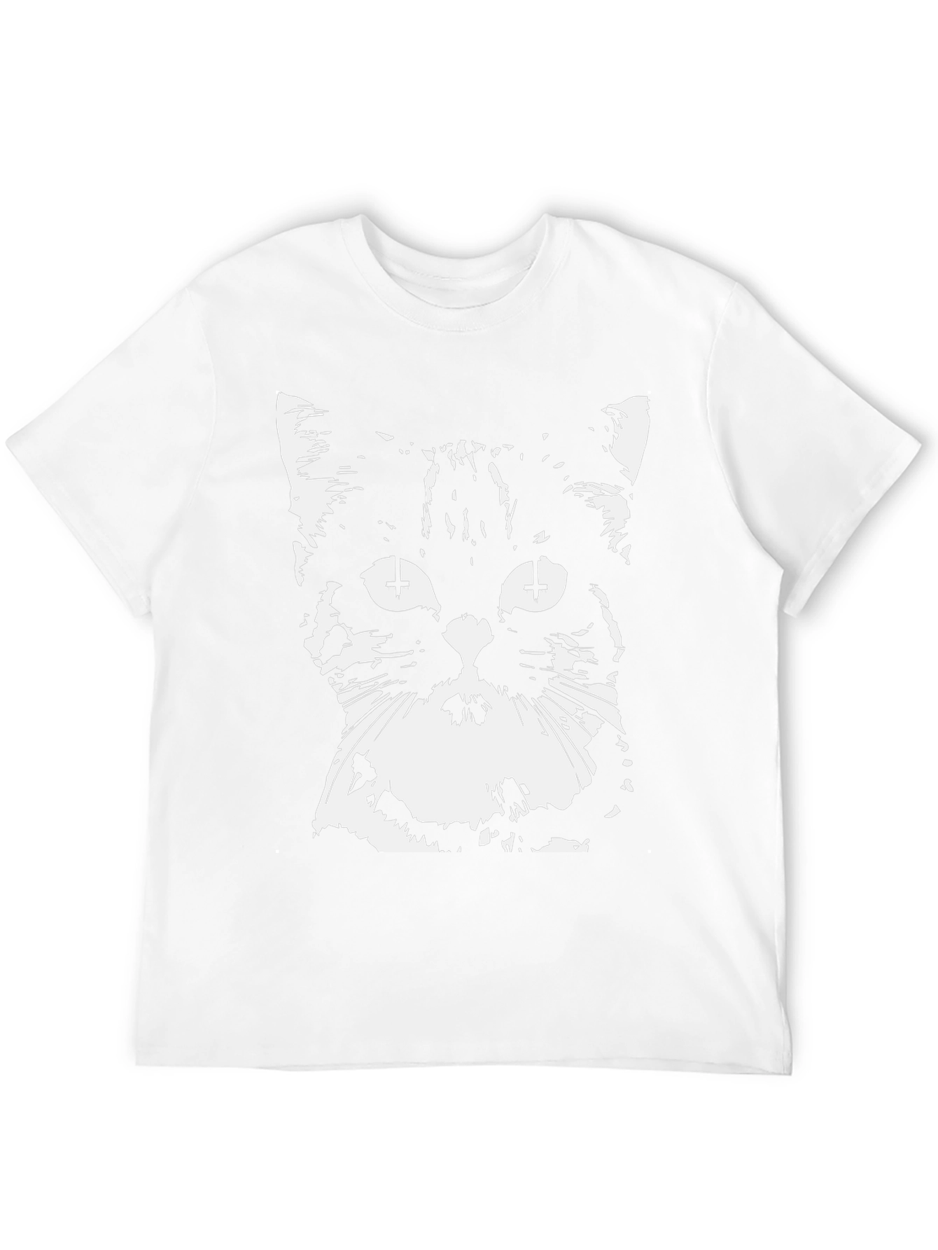 Inverted Cross Cat Graphic T-Shirt