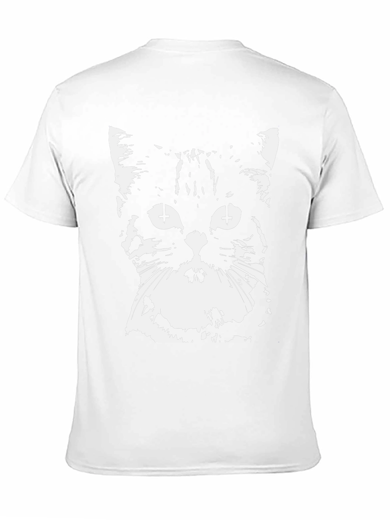 Inverted Cross Cat Graphic T-Shirt