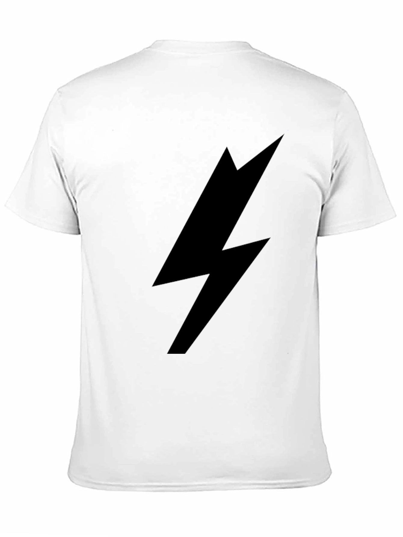 Black Lightning Bolt Graphic T-Shirt