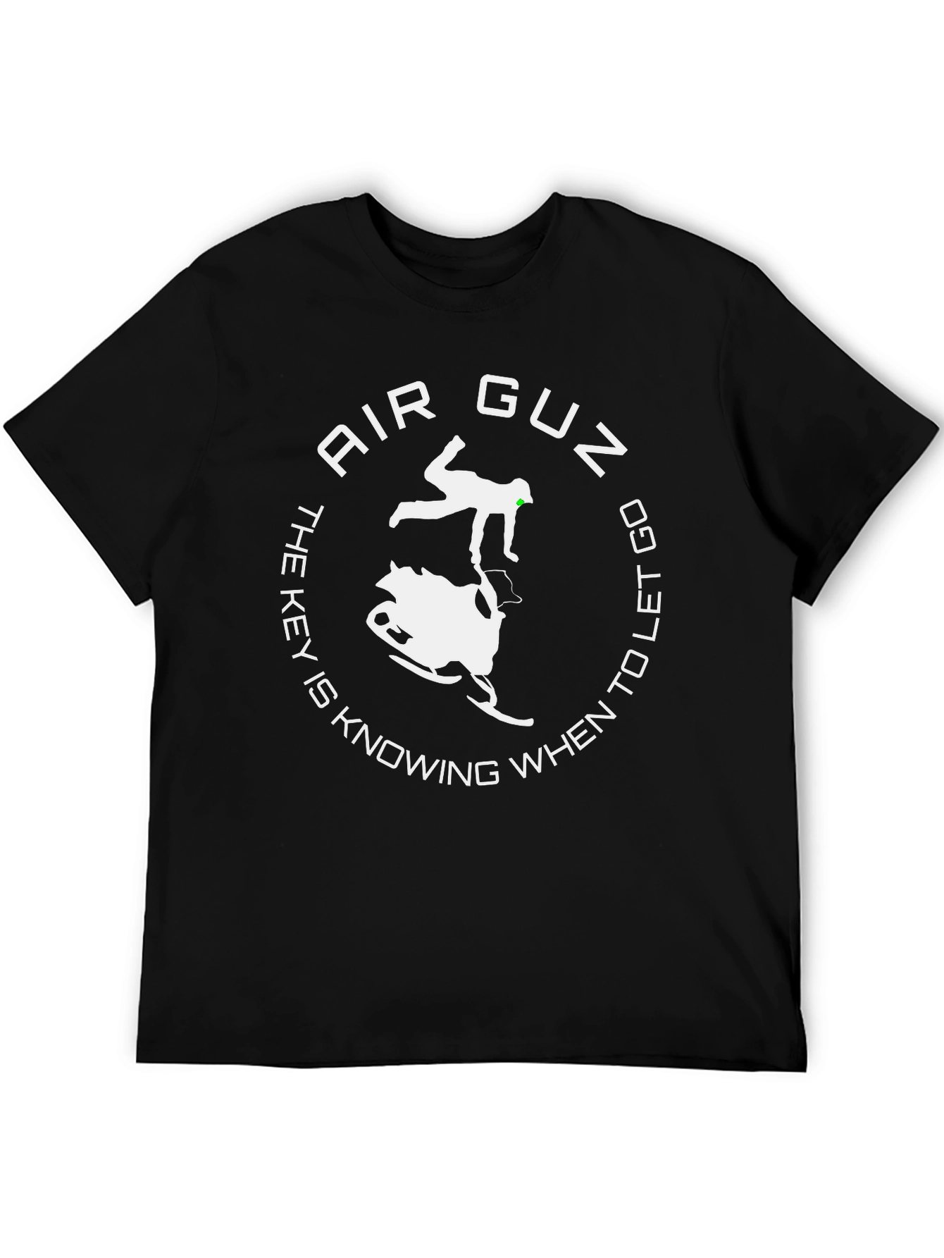 Air Guz T-Shirt Snowmobile Key to Let Go Black