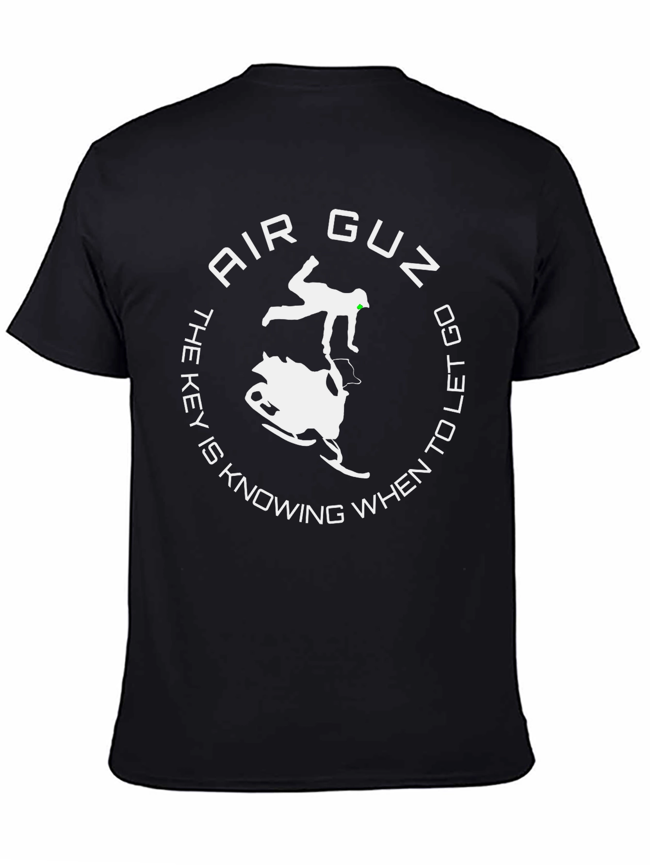 Air Guz T-Shirt Snowmobile Key to Let Go Black