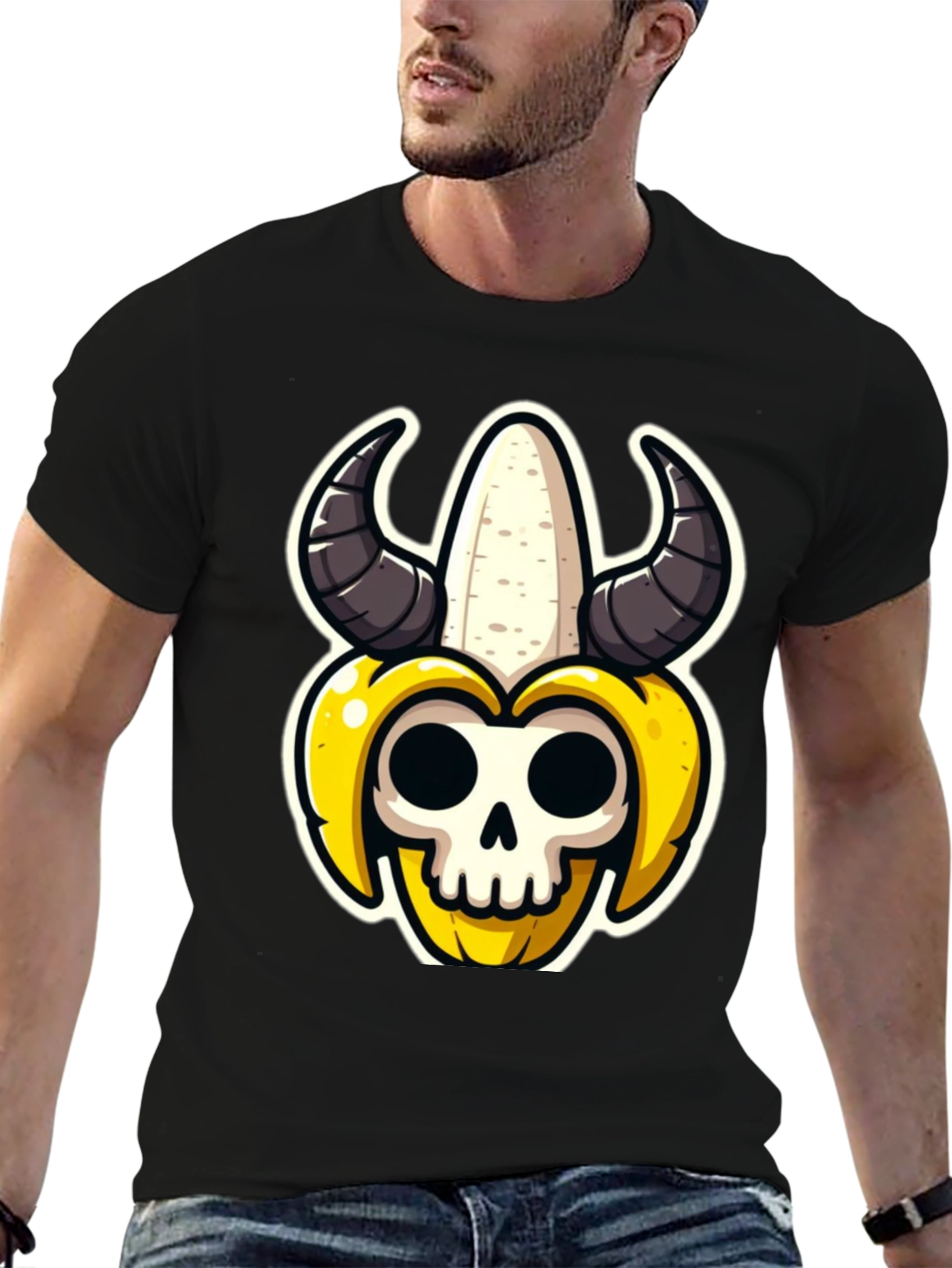 Banana Skull Graphic Tee