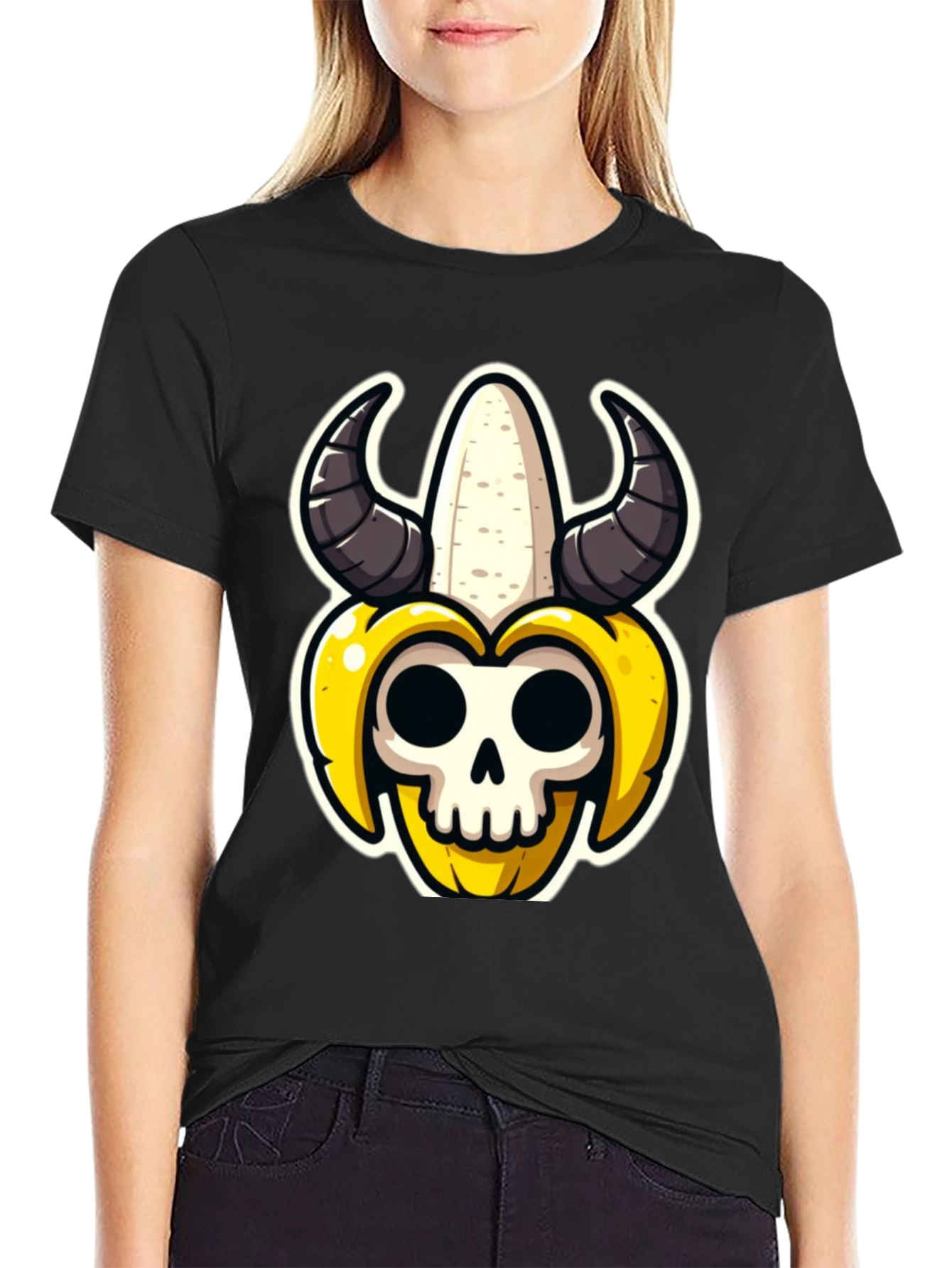 Banana Skull Graphic Tee