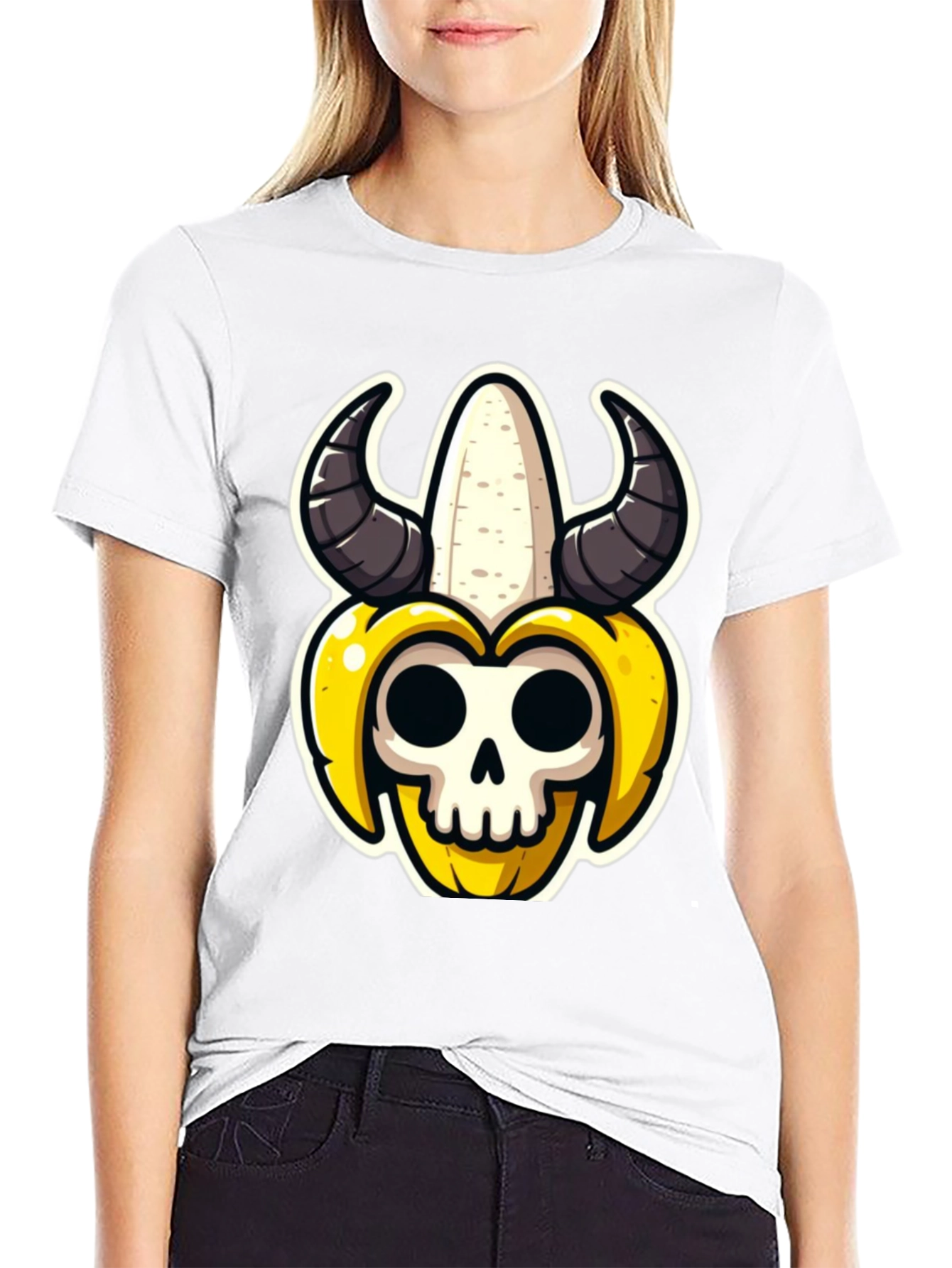 Banana Skull Graphic Tee