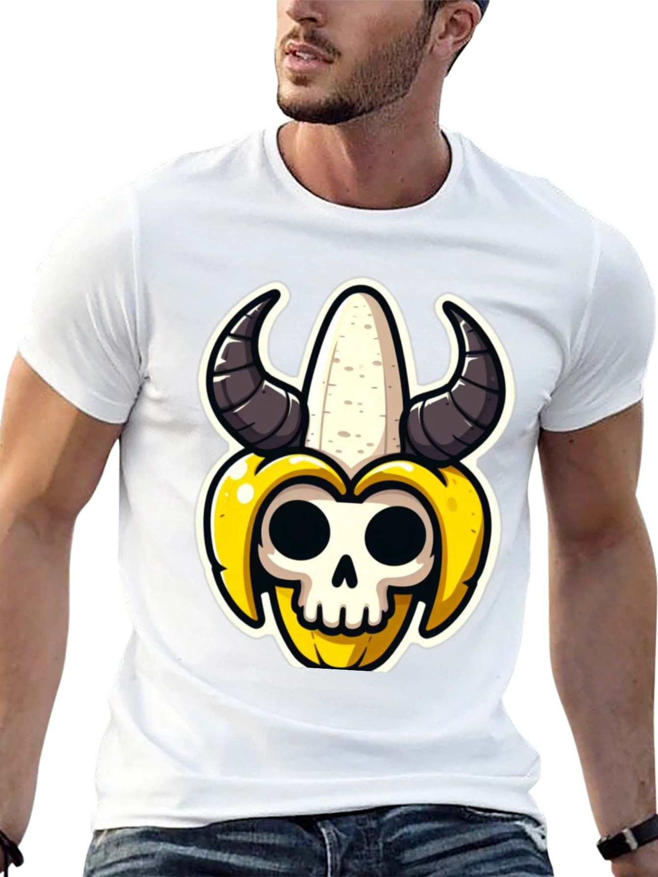 Banana Skull Graphic Tee