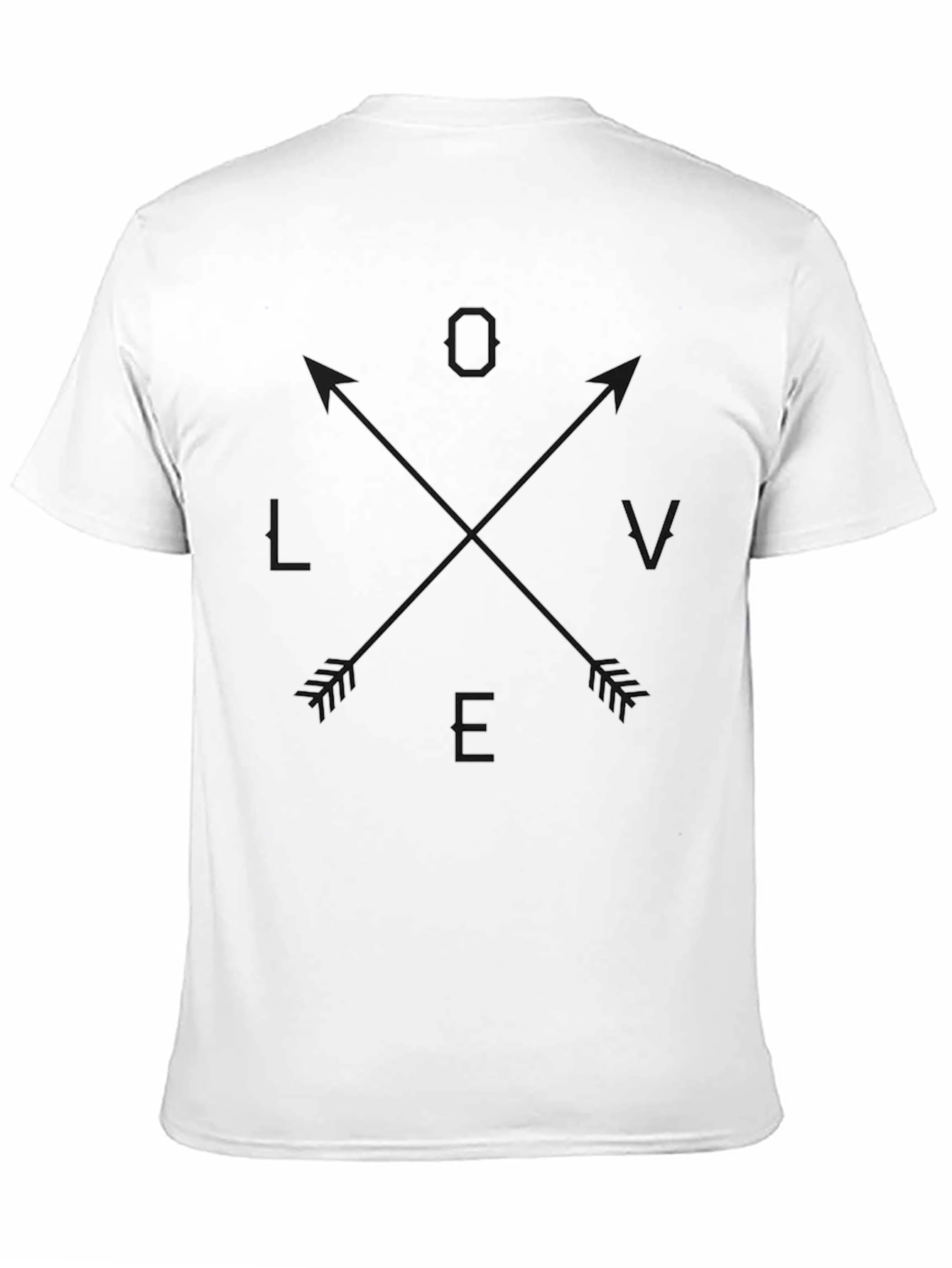 Love Arrows Graphic T-Shirt - Black