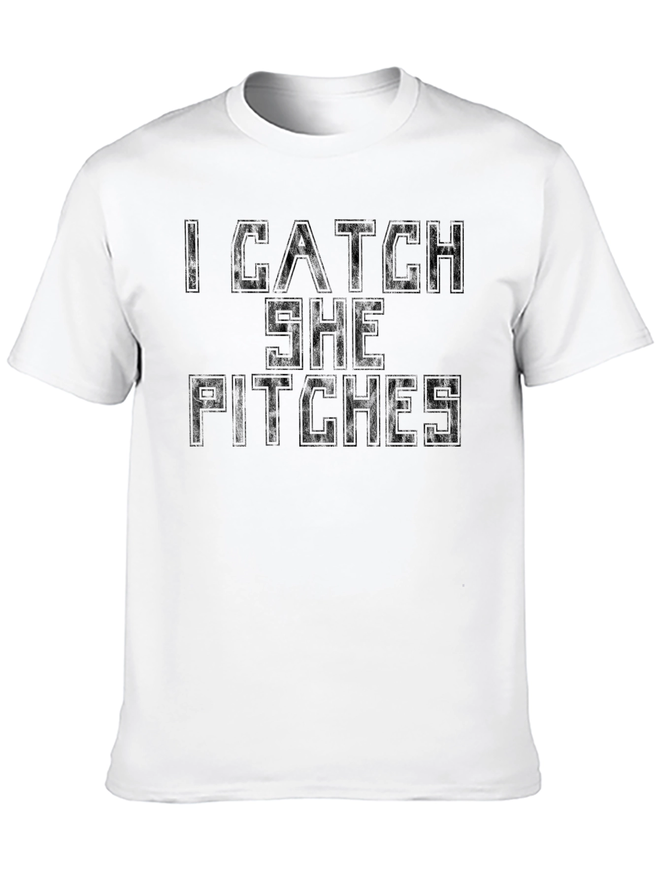 I Catch She Pitches Graphic T-Shirt