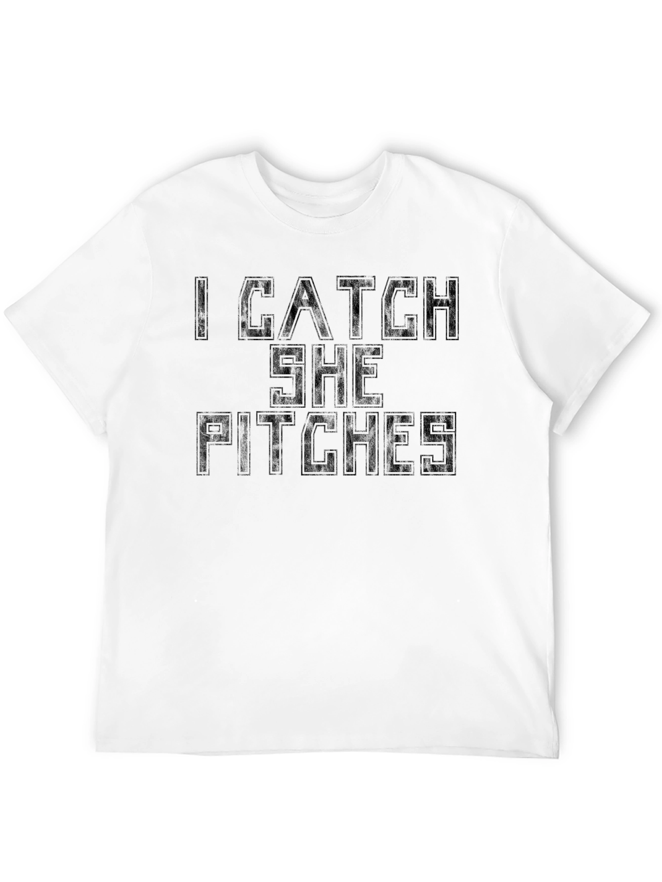 I Catch She Pitches Graphic T-Shirt