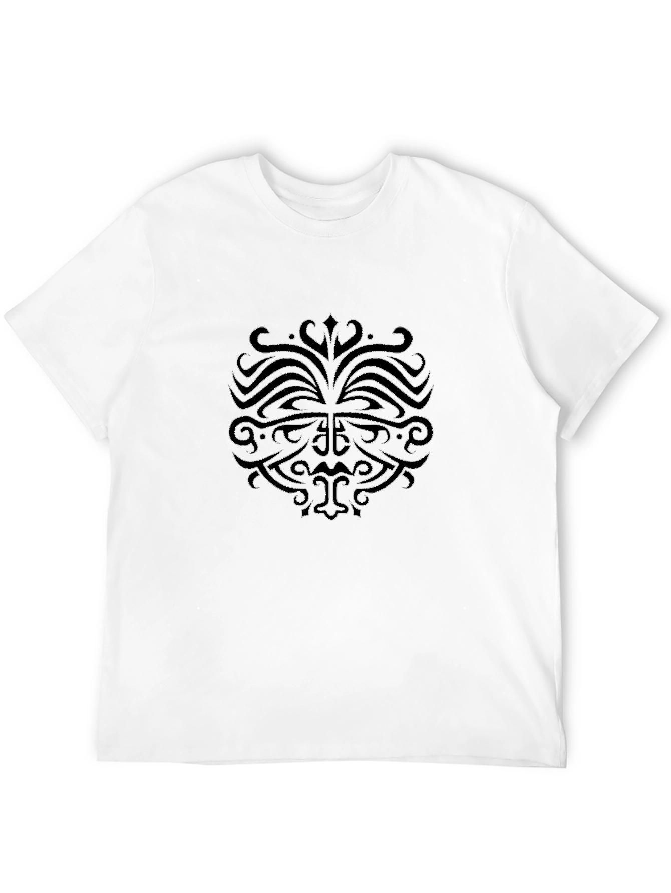 Black T-Shirt with Tribal Inspired Design