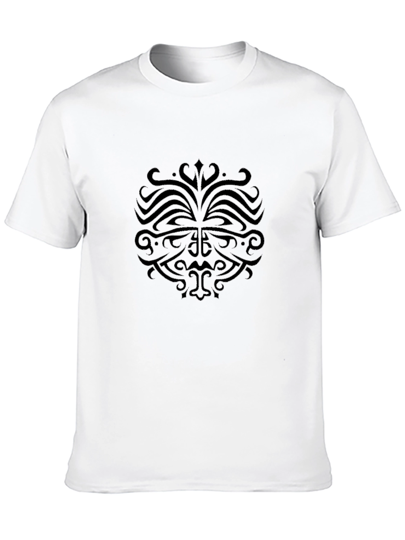 Black T-Shirt with Tribal Inspired Design