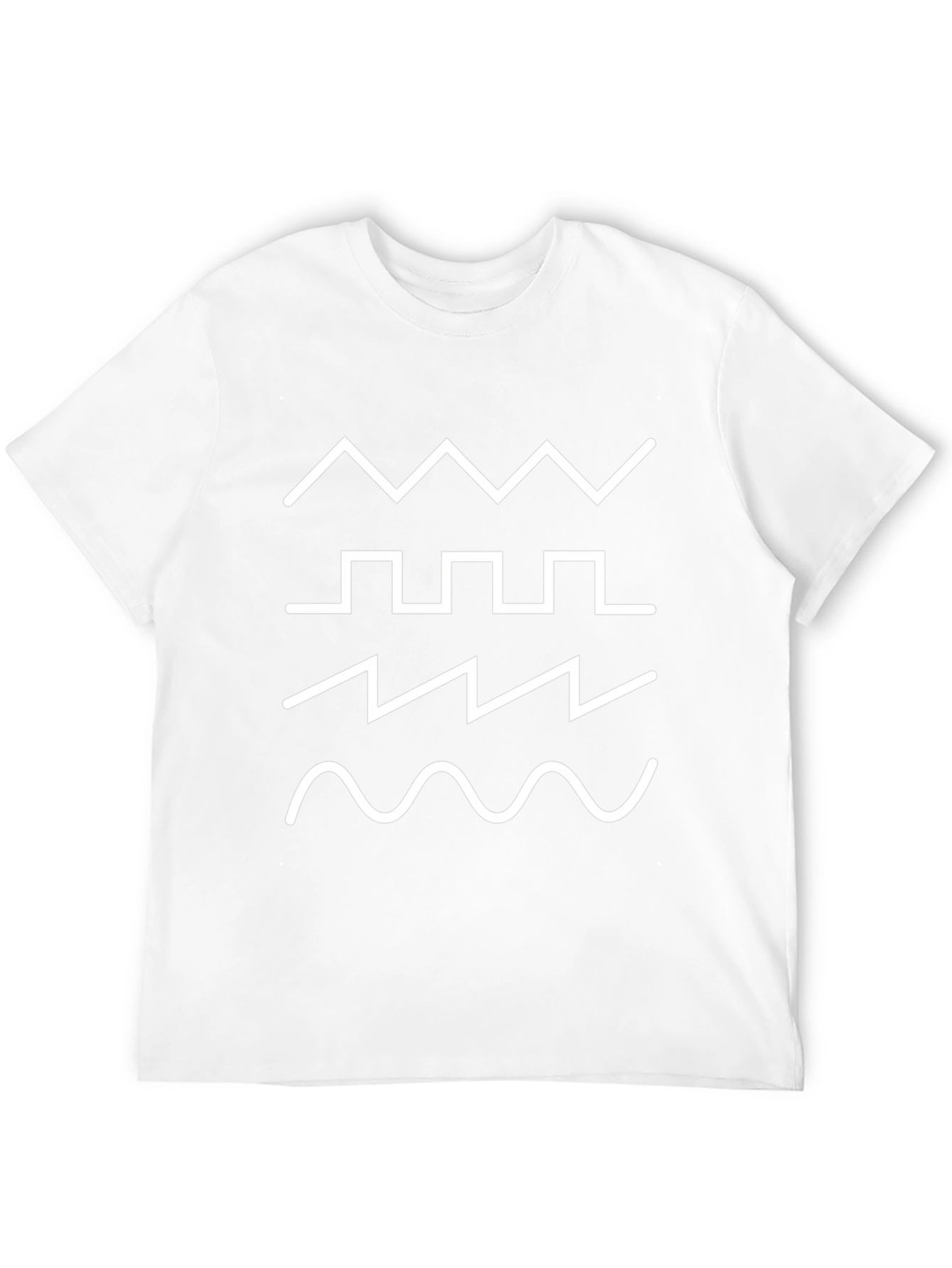 Synth Waveform Graphic T-Shirt - Black Cotton Tee