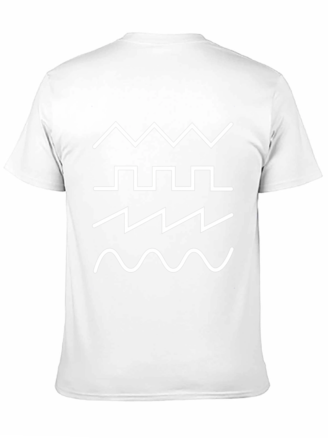 Synth Waveform Graphic T-Shirt - Black Cotton Tee