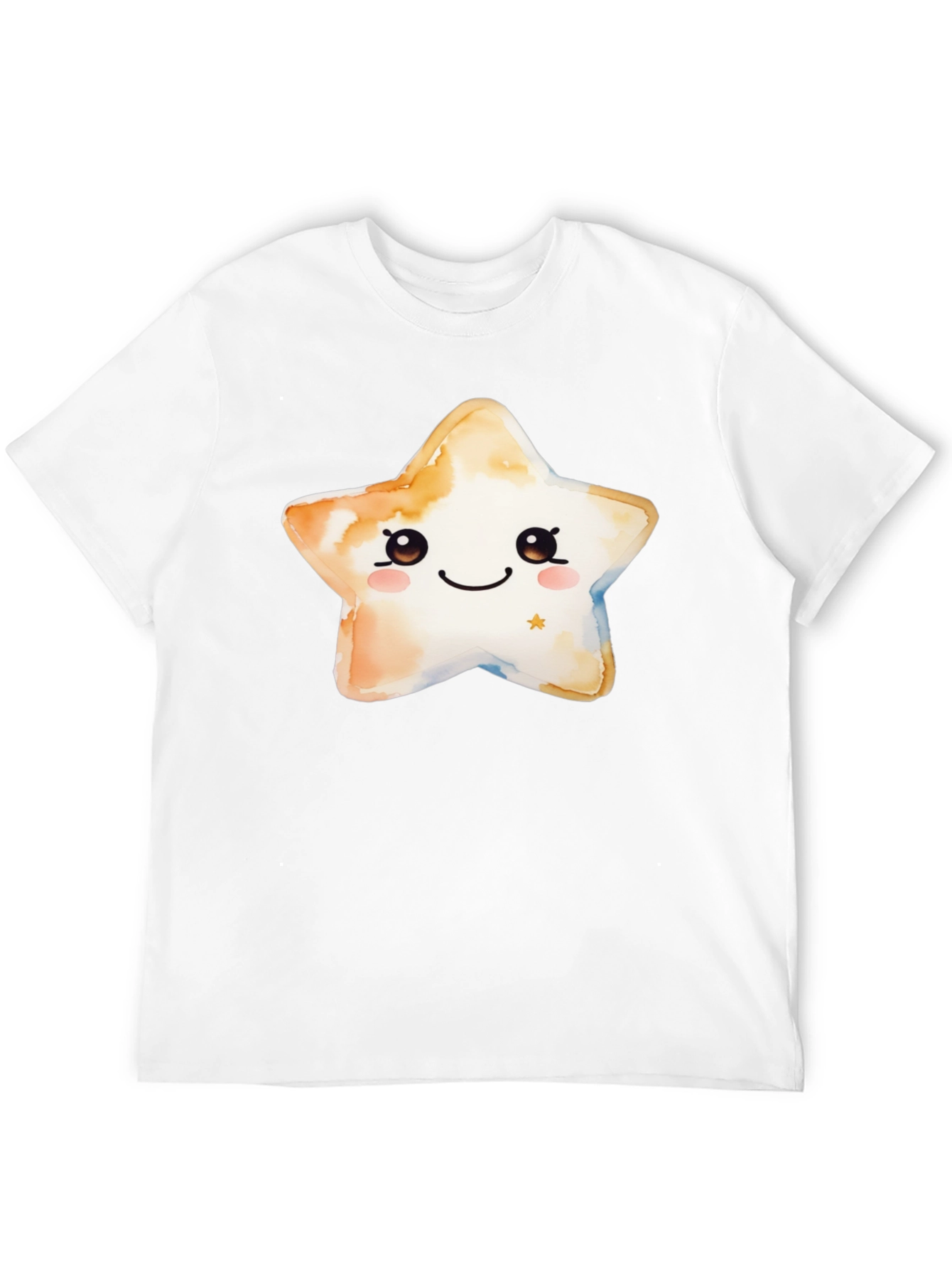 Cute Star Graphic T-Shirt - Black Cotton Tee