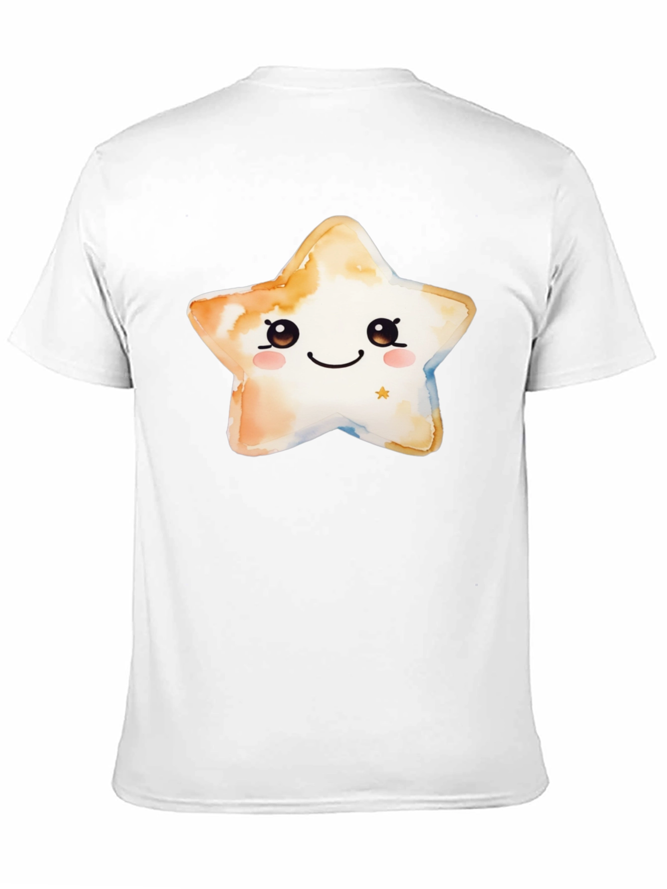 Cute Star Graphic T-Shirt - Black Cotton Tee