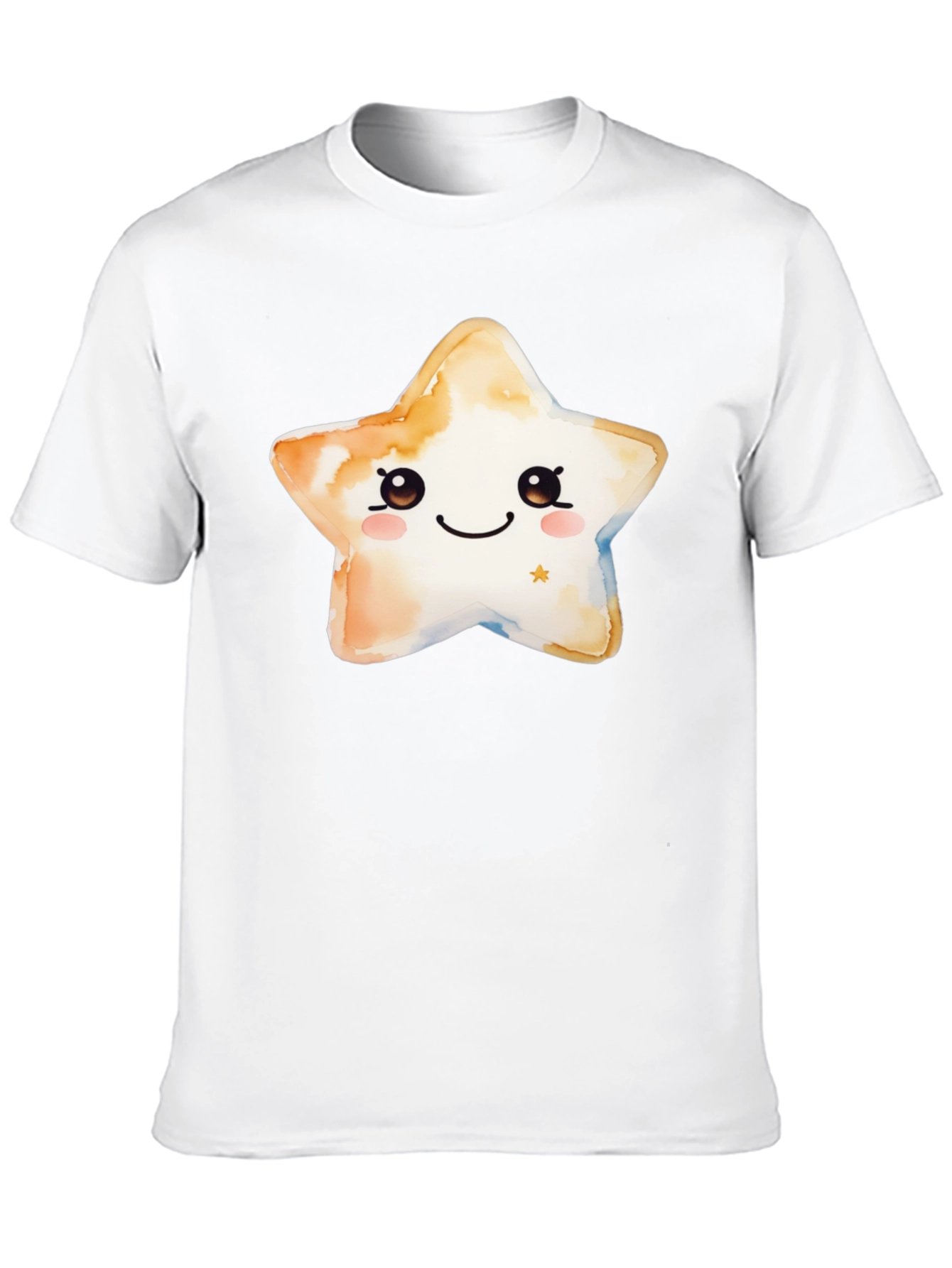 Cute Star Graphic T-Shirt - Black Cotton Tee