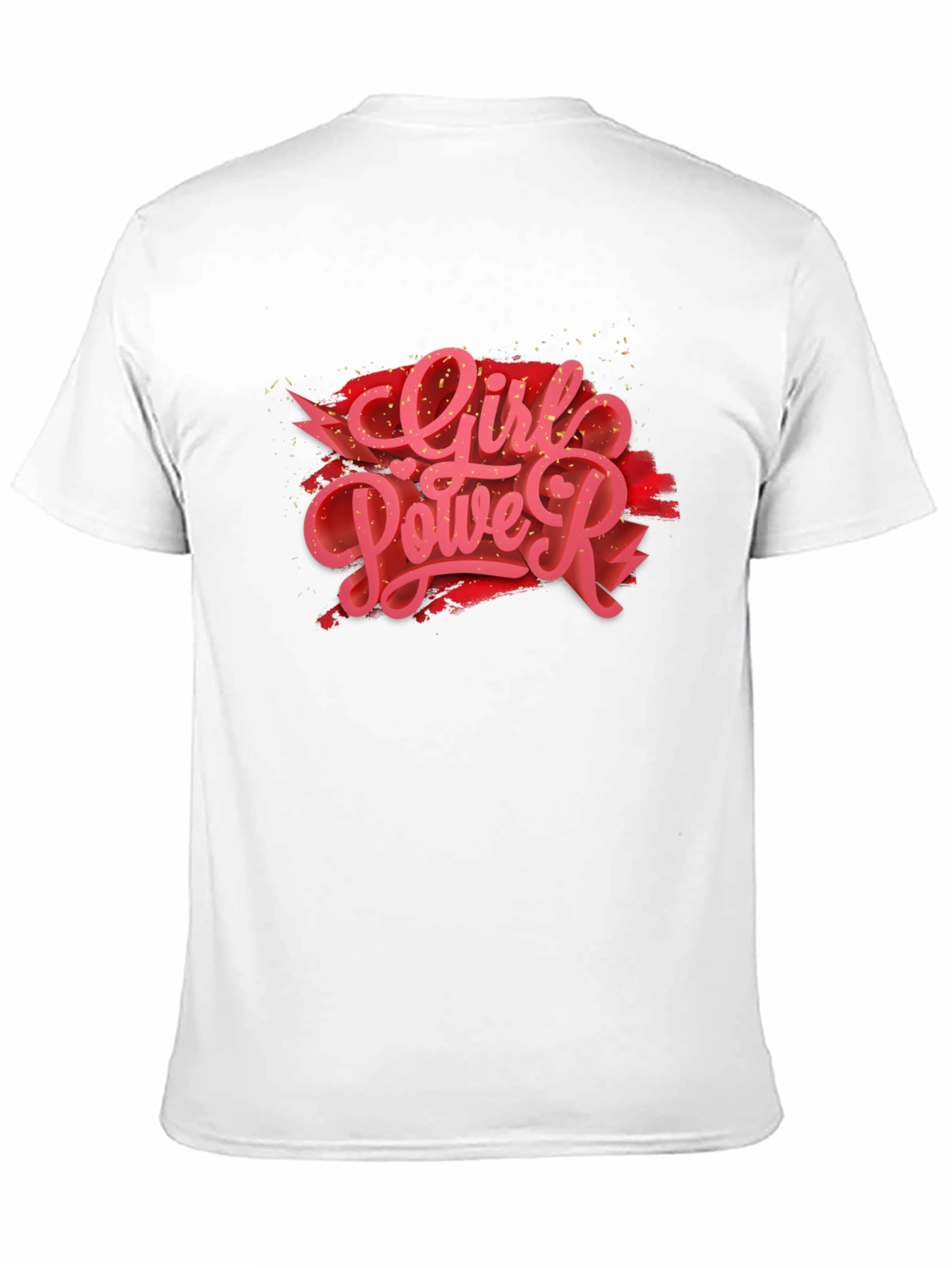Girl Power Graphic Print Black T-Shirt