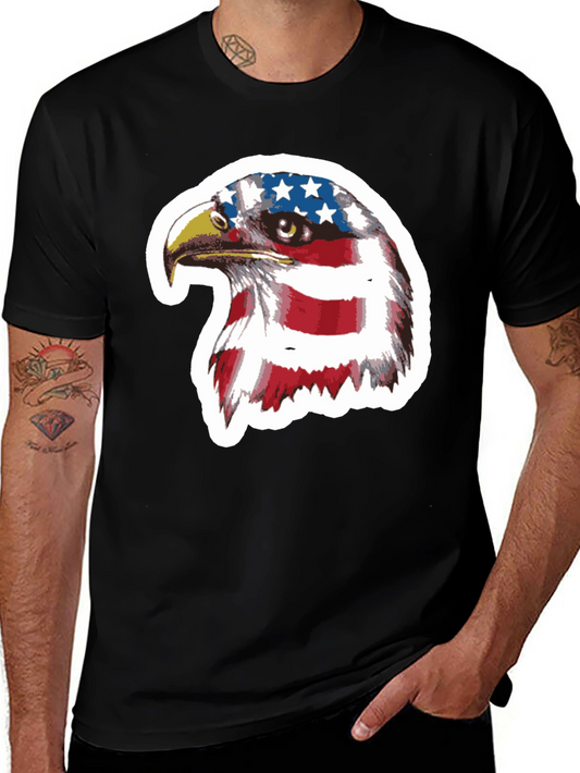 Patriotic Eagle Graphic Tee - USA Pride Shirt