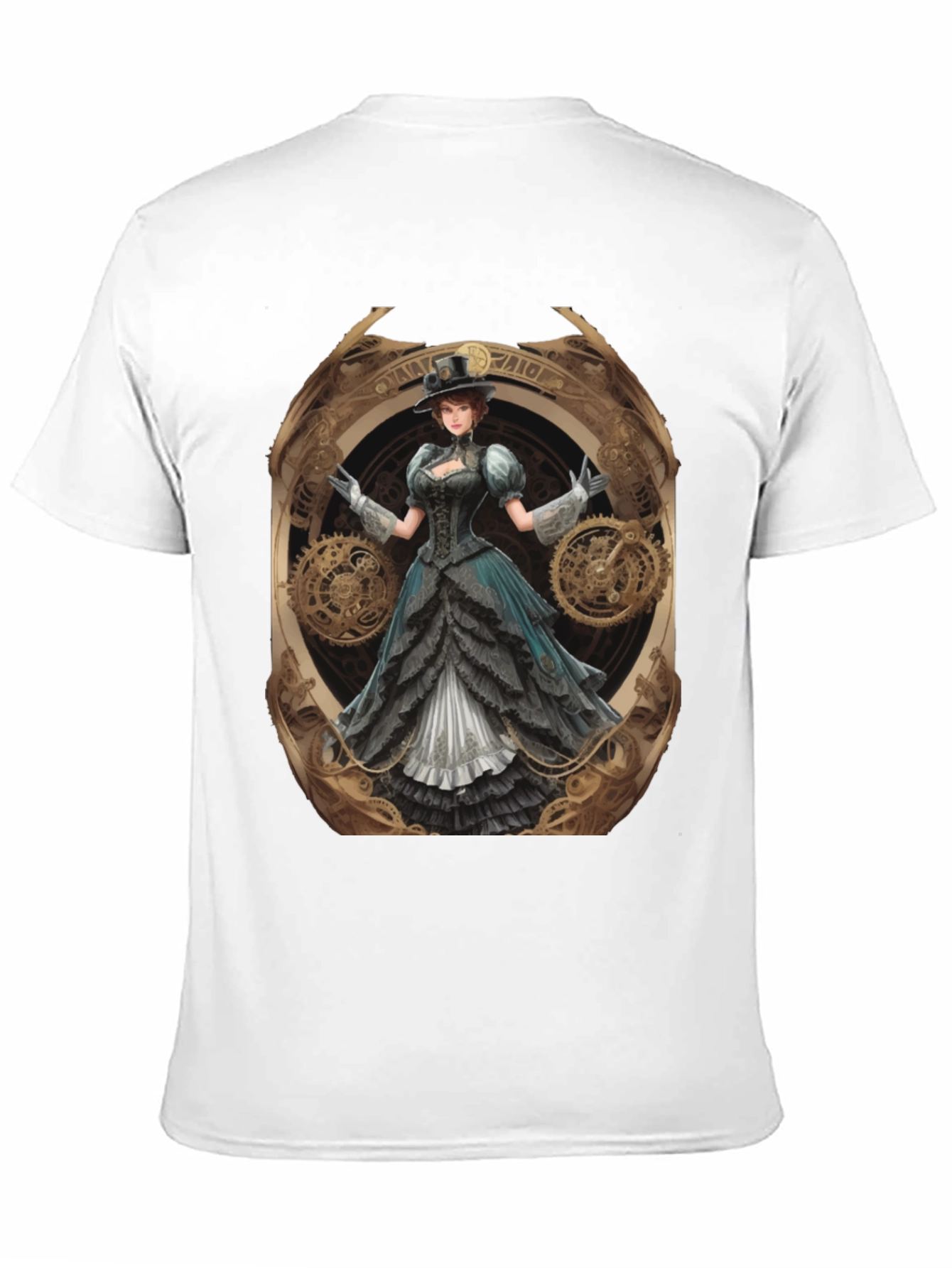 Steampunk Lady Graphic Tee - Unique Design