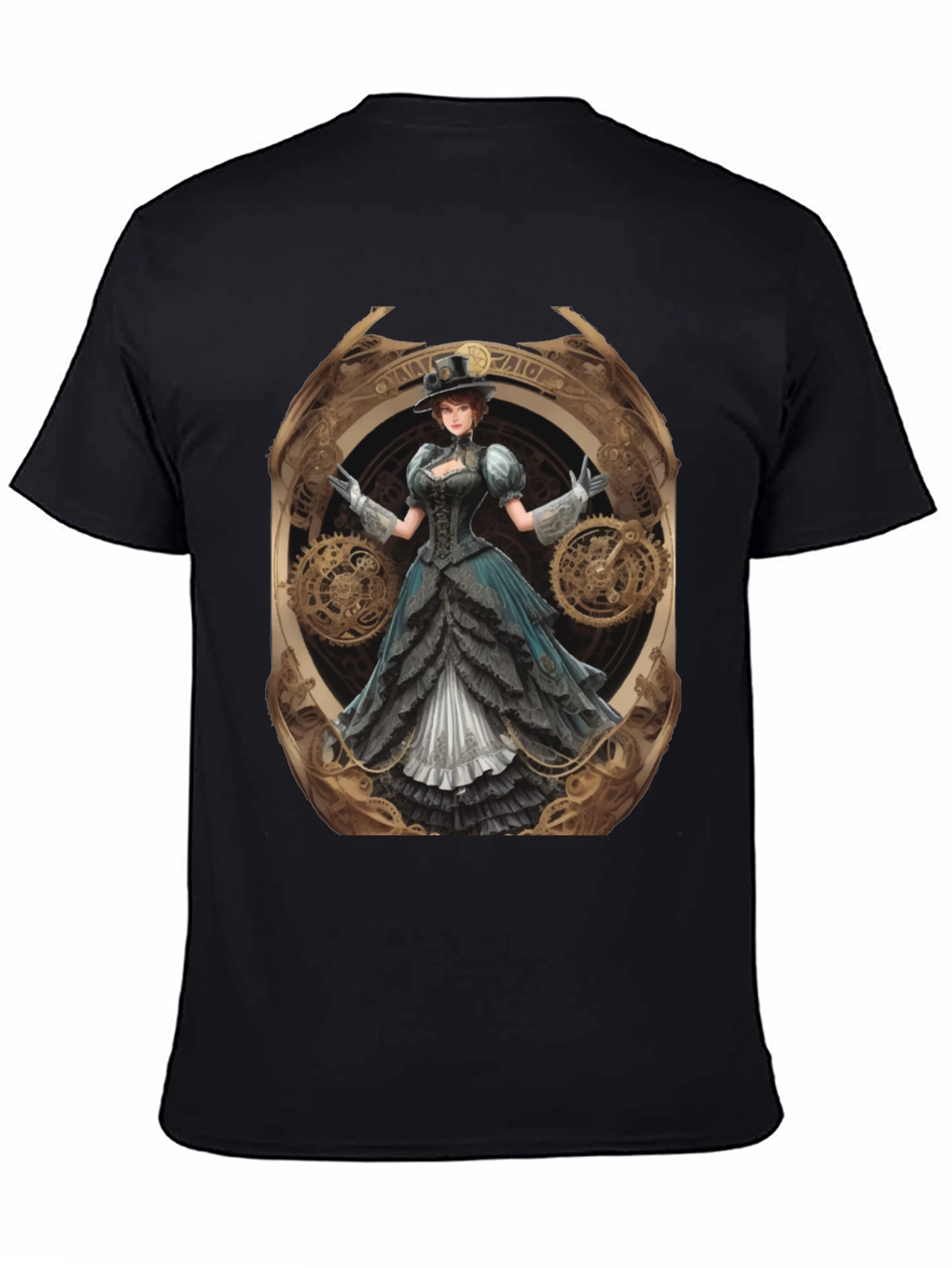 Steampunk Lady Graphic Tee - Unique Design