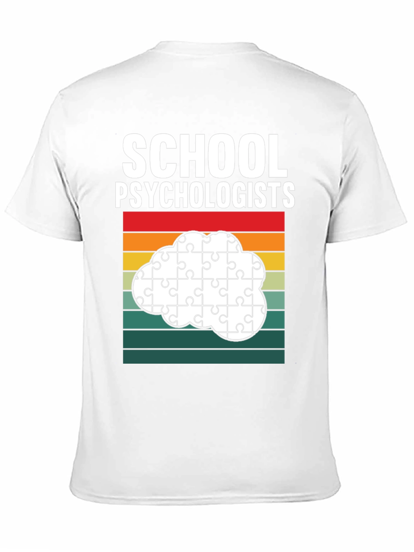 School Psychologist Puzzle Piece Cloud T-Shirt