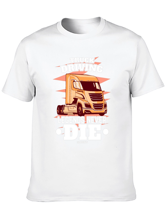 Truck Driving Legends T-Shirt - Black Graphic Tee