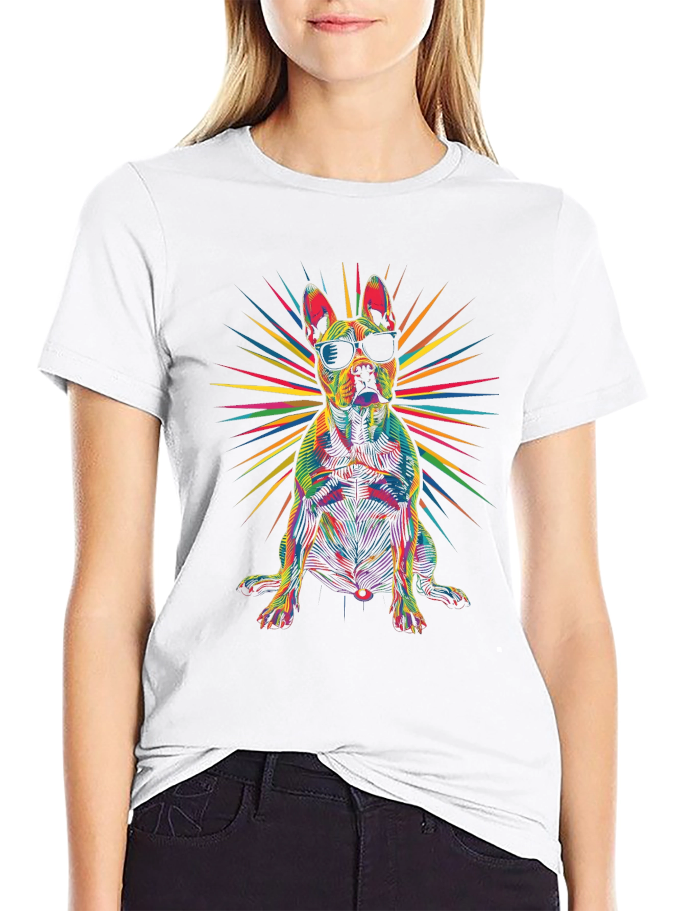 Cool Dog Graphic Tee - Mens Black T-Shirt