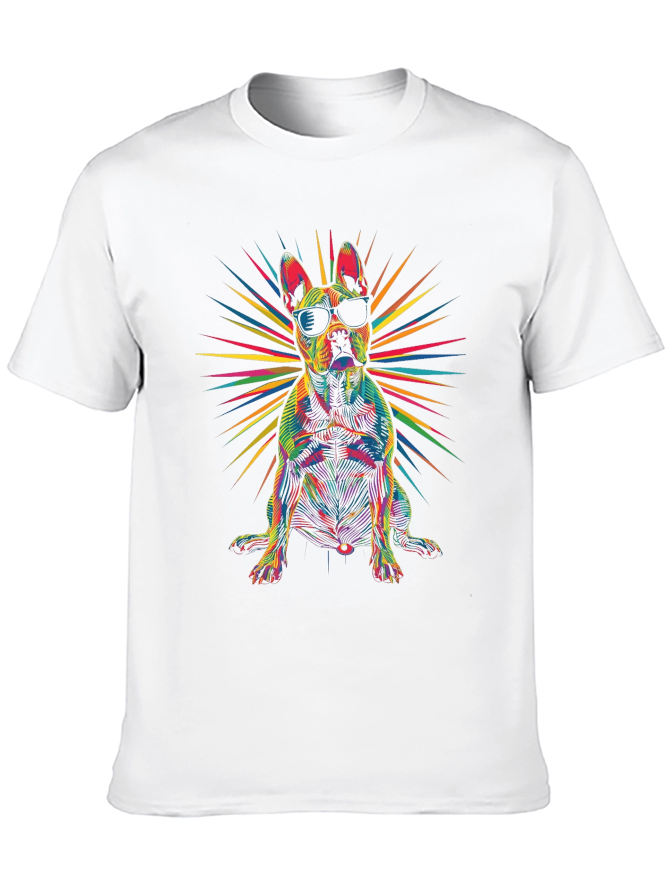 Cool Dog Graphic Tee - Mens Black T-Shirt