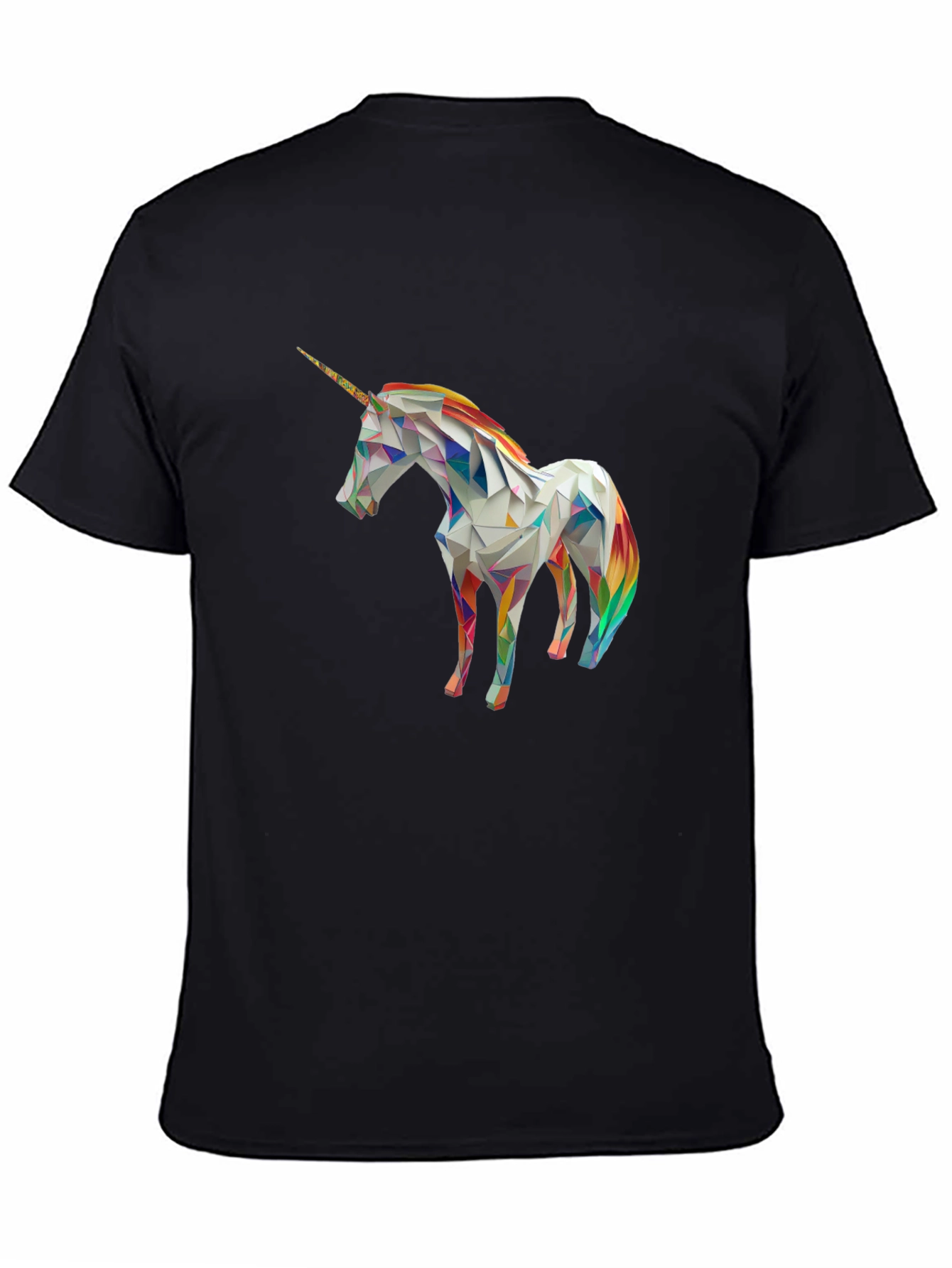 Geometric Unicorn Graphic T-Shirt