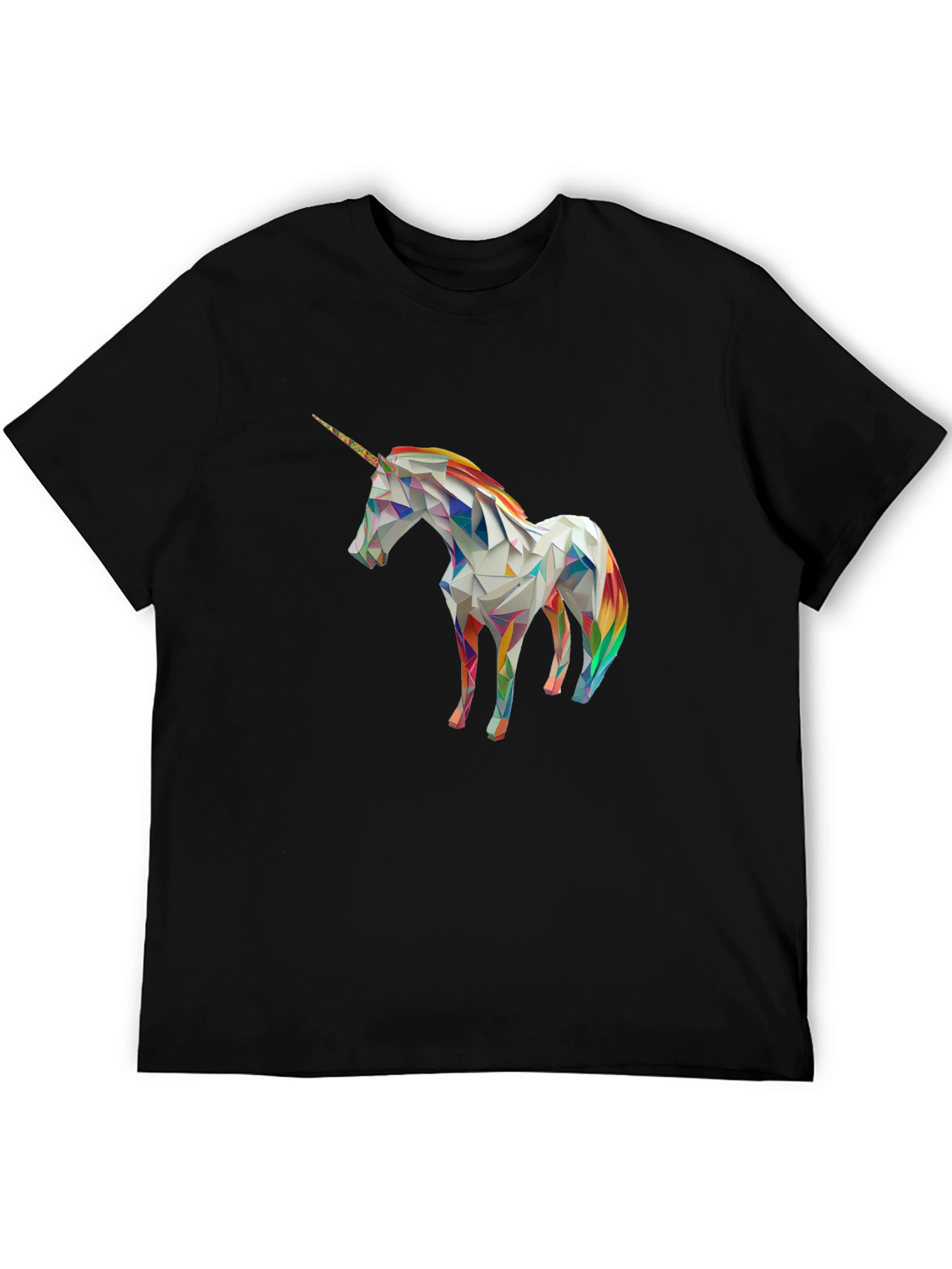 Geometric Unicorn Graphic T-Shirt