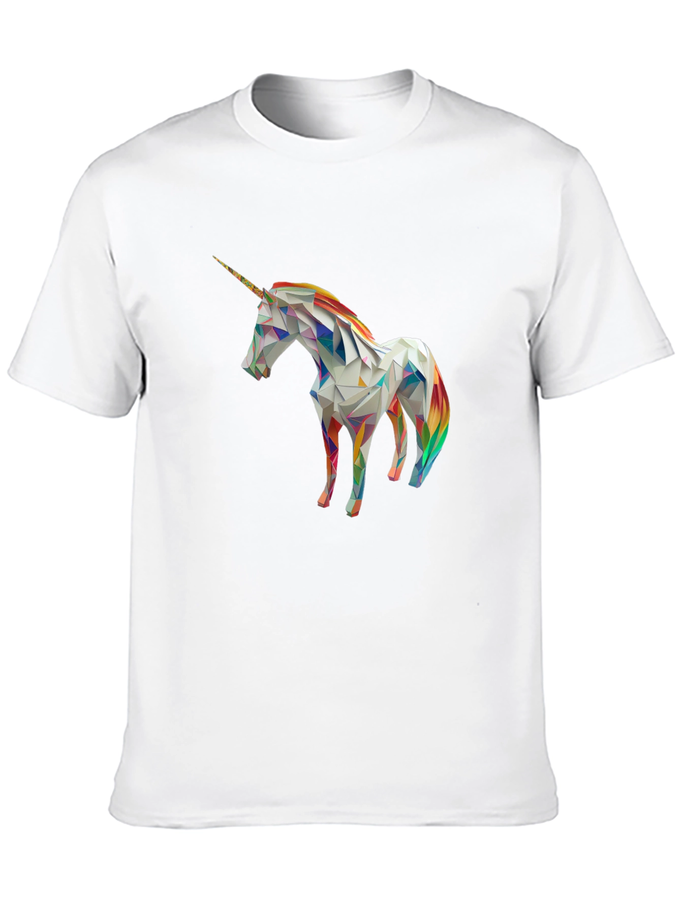 Geometric Unicorn Graphic T-Shirt