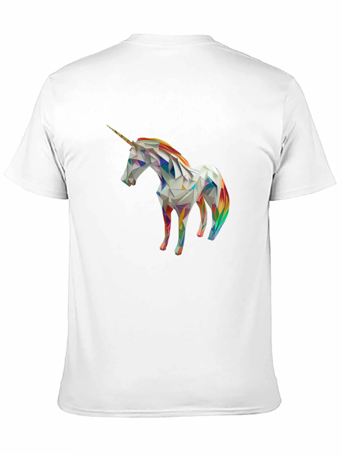 Geometric Unicorn Graphic T-Shirt