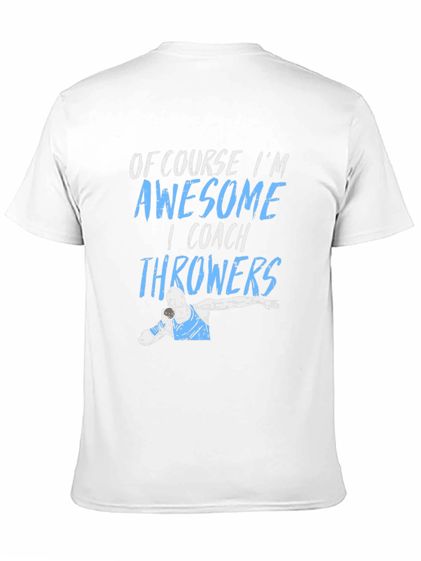 Awesome Throwers Coach Black Graphic T-Shirt