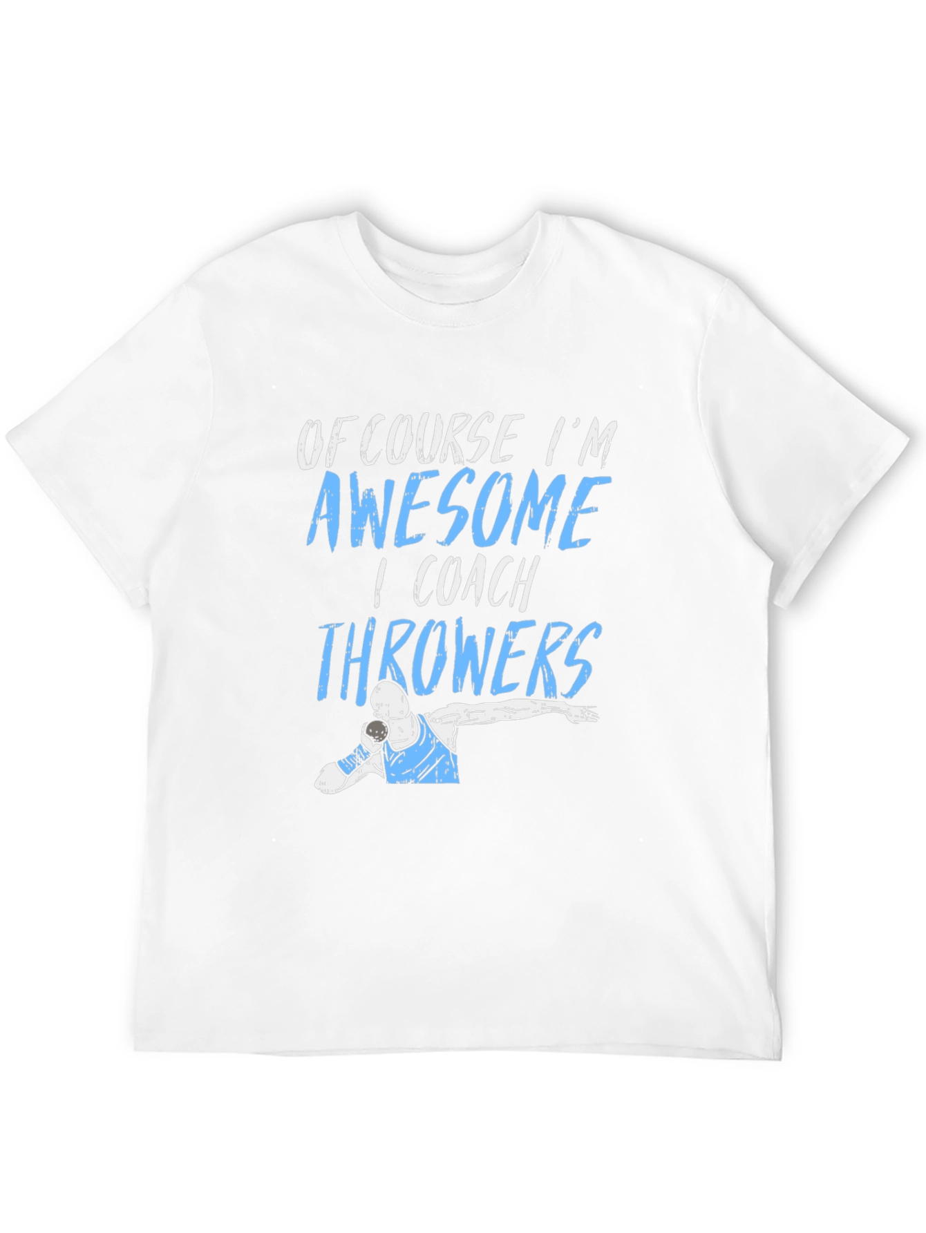 Awesome Throwers Coach Black Graphic T-Shirt