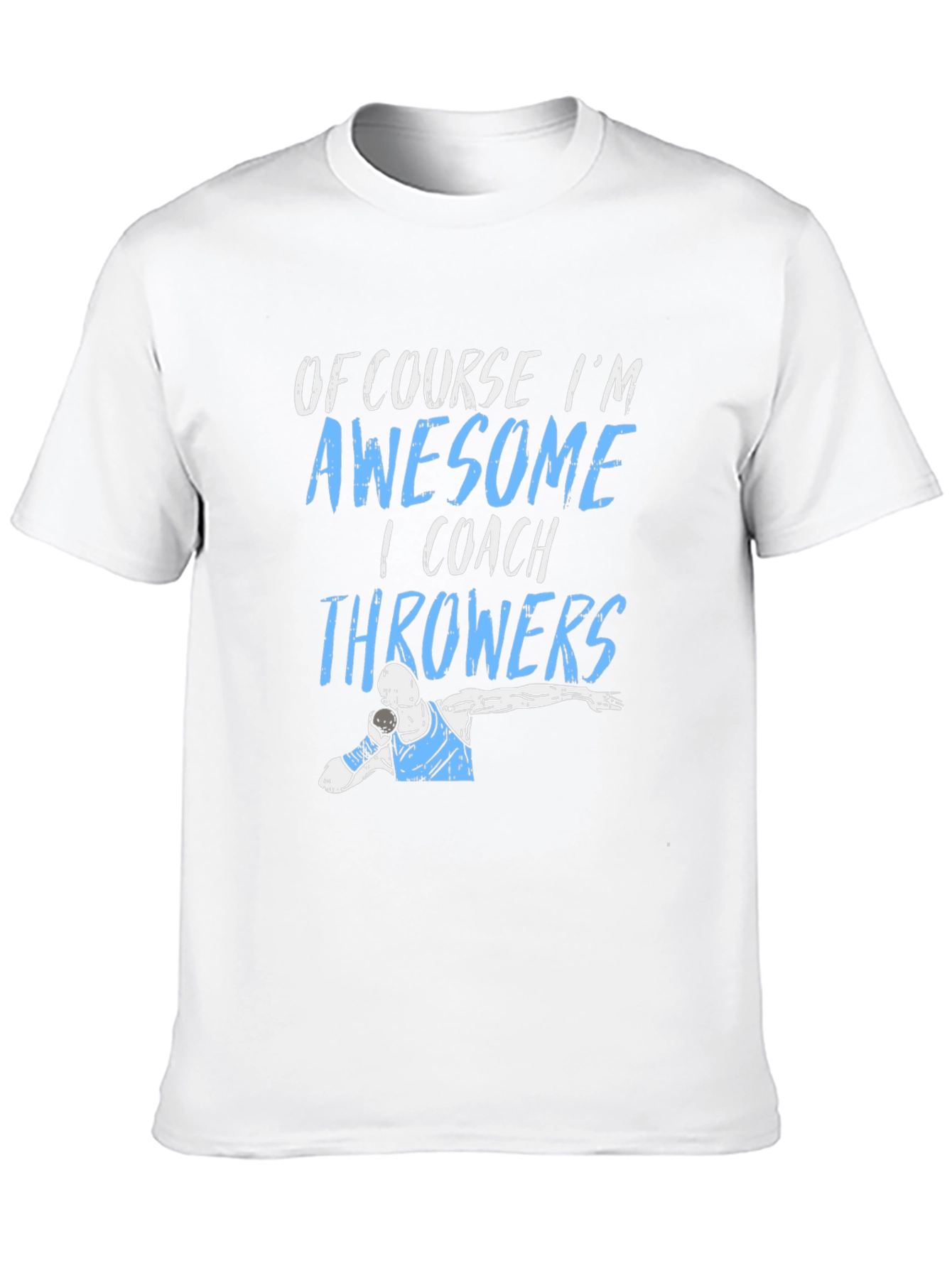 Awesome Throwers Coach Black Graphic T-Shirt