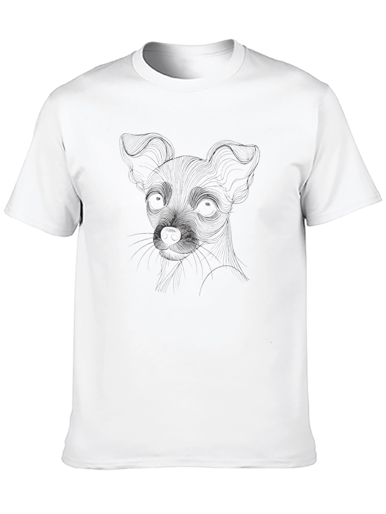 Dog Sketch Graphic Tee - Mens Short Sleeve