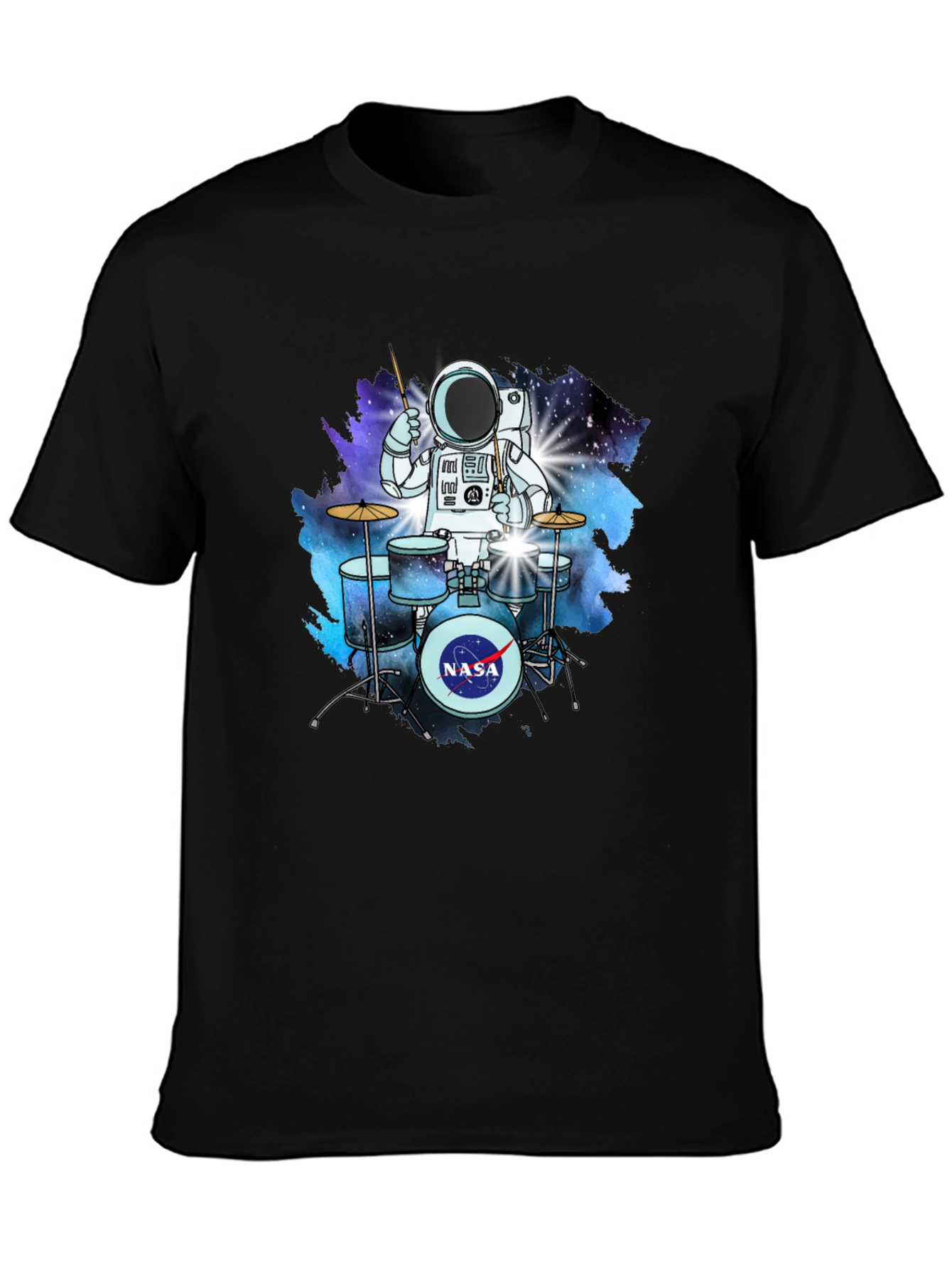 Astronaut Drummer T-Shirt - Space NASA Tee