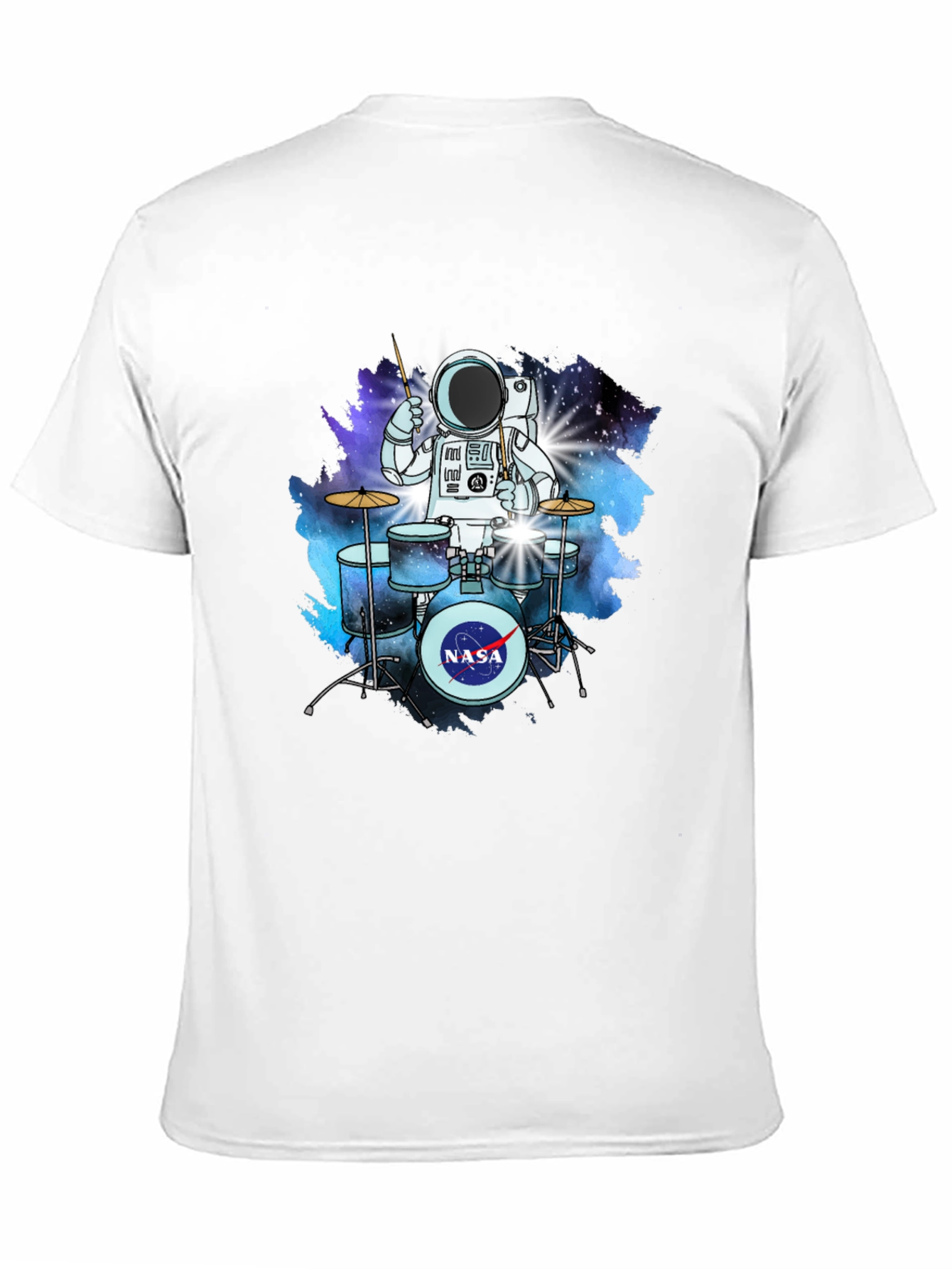 Astronaut Drummer T-Shirt - Space NASA Tee
