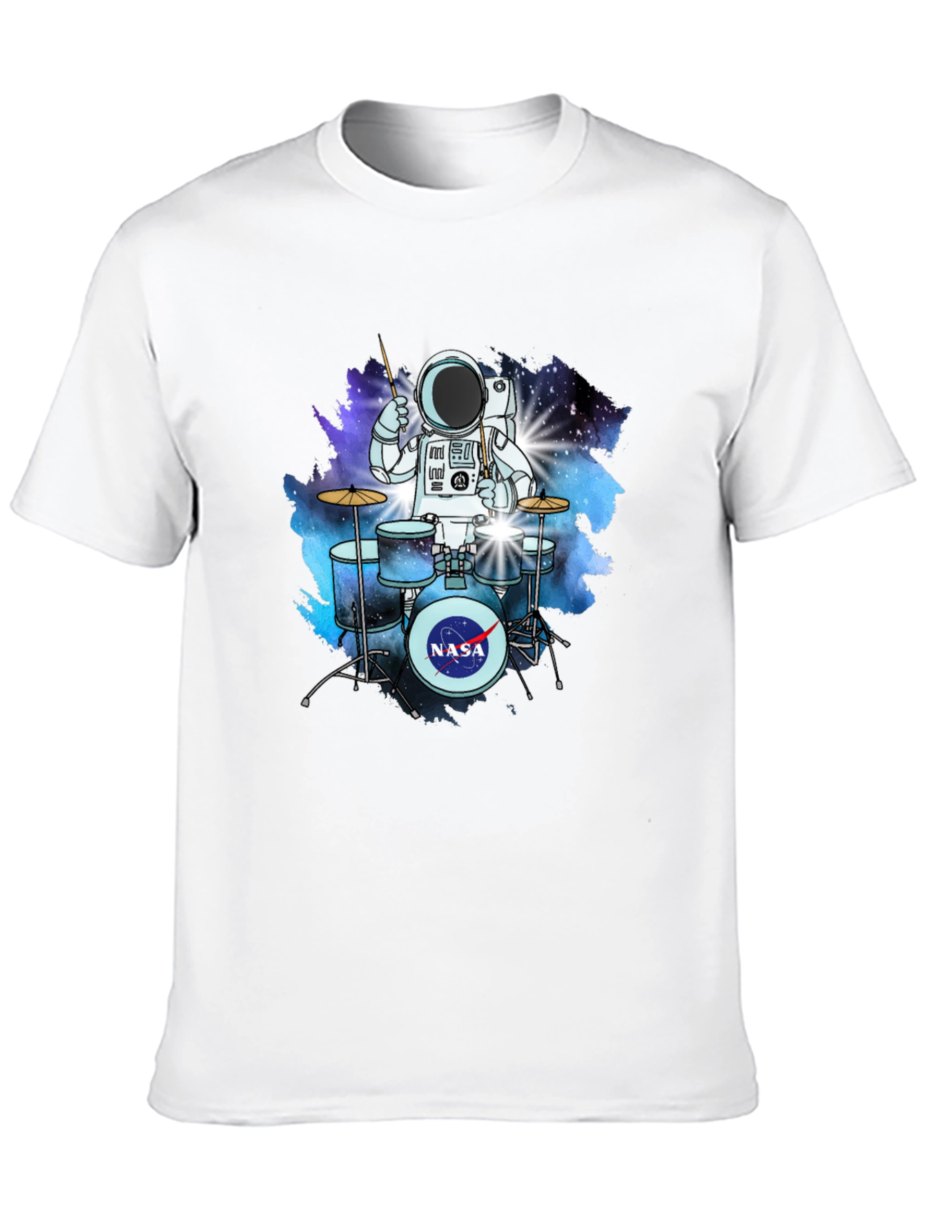 Astronaut Drummer T-Shirt - Space NASA Tee