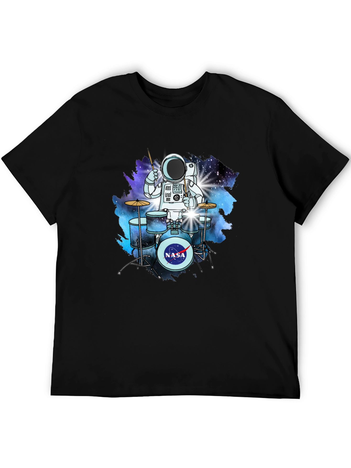 Astronaut Drummer T-Shirt - Space NASA Tee