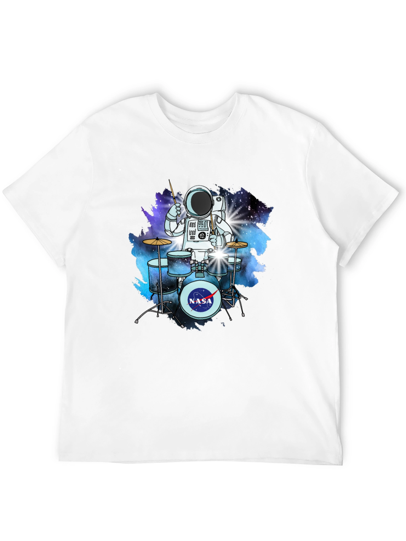 Astronaut Drummer T-Shirt - Space NASA Tee