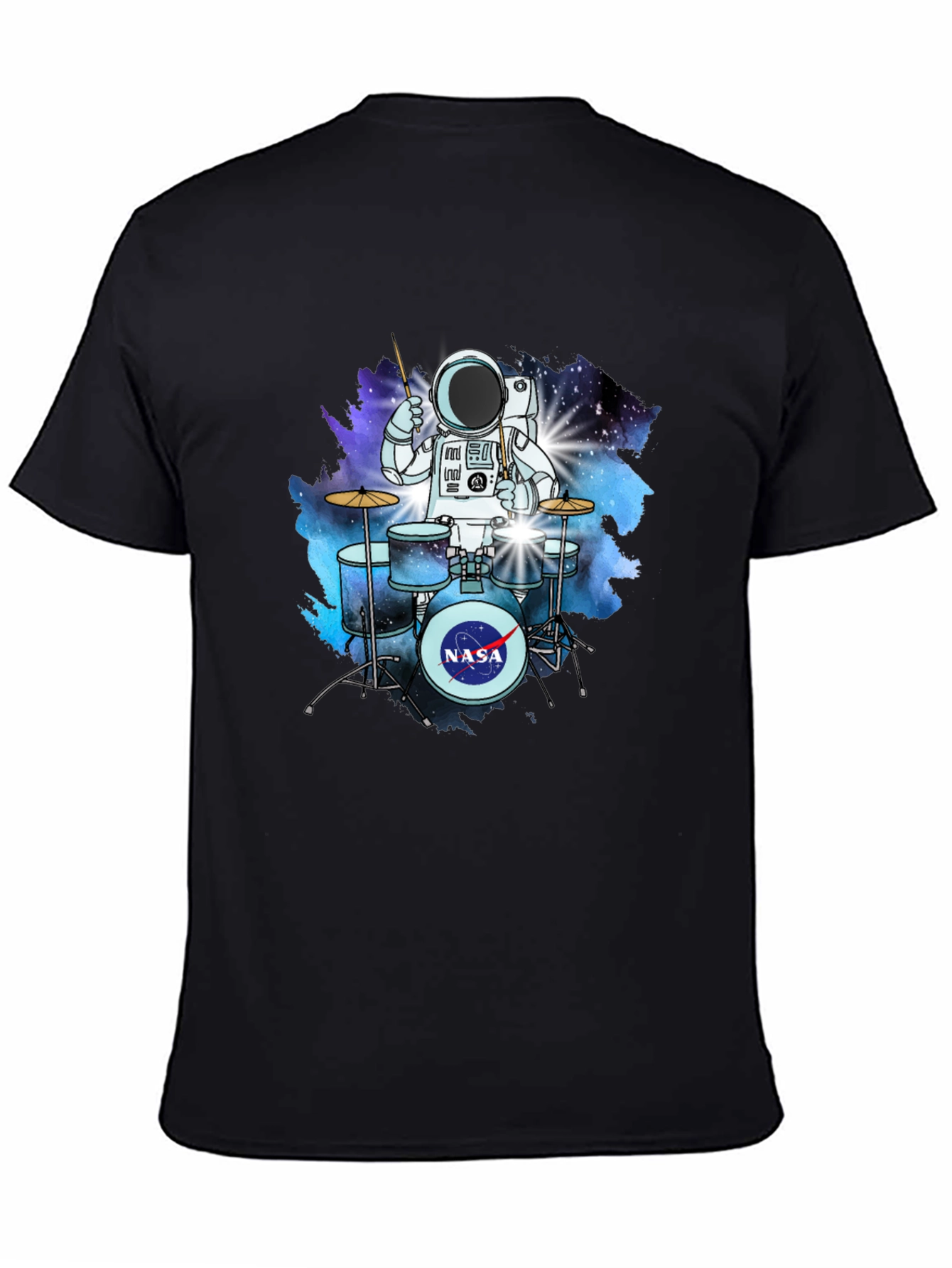 Astronaut Drummer T-Shirt - Space NASA Tee
