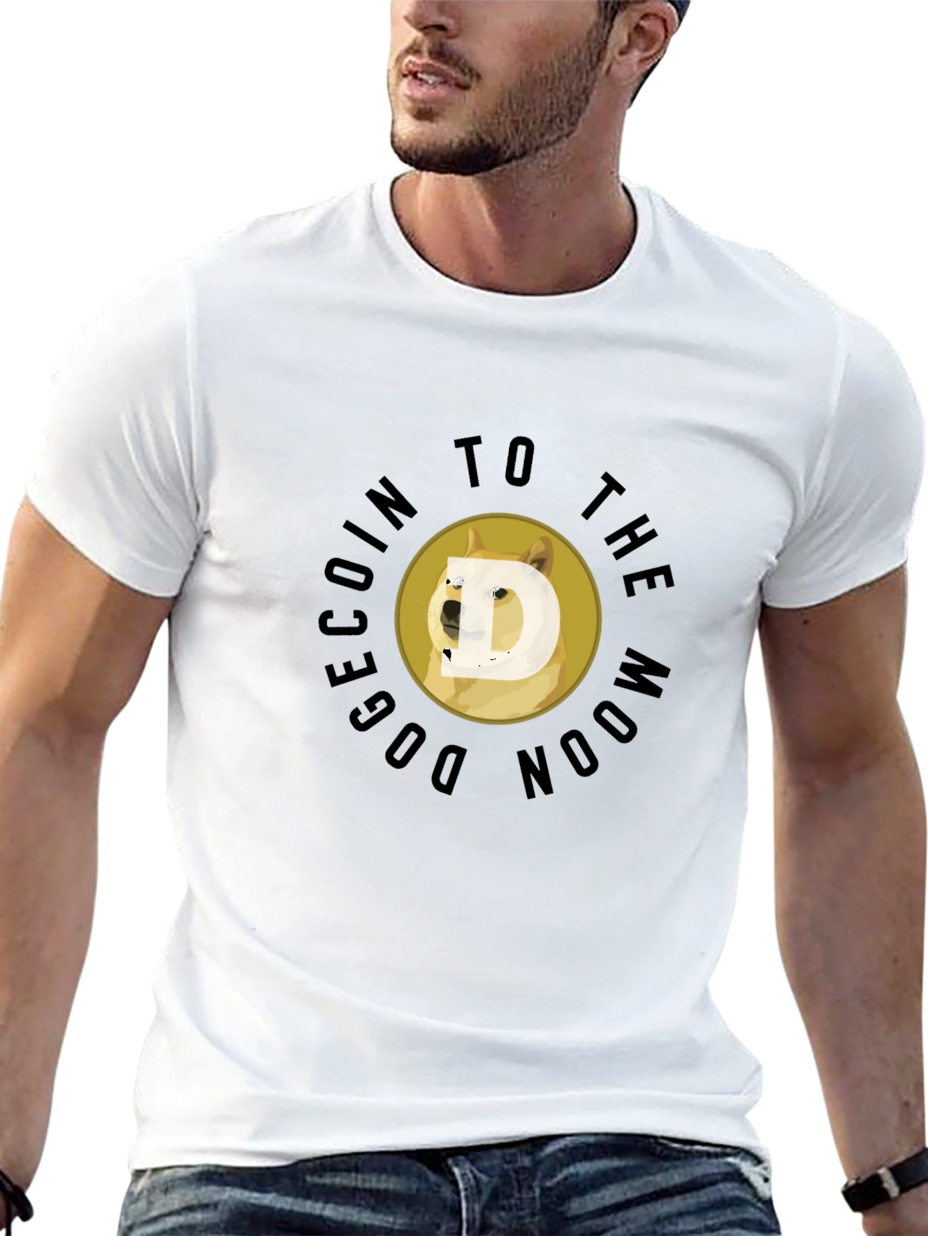 DogeCoin To The Moon Black T-Shirt