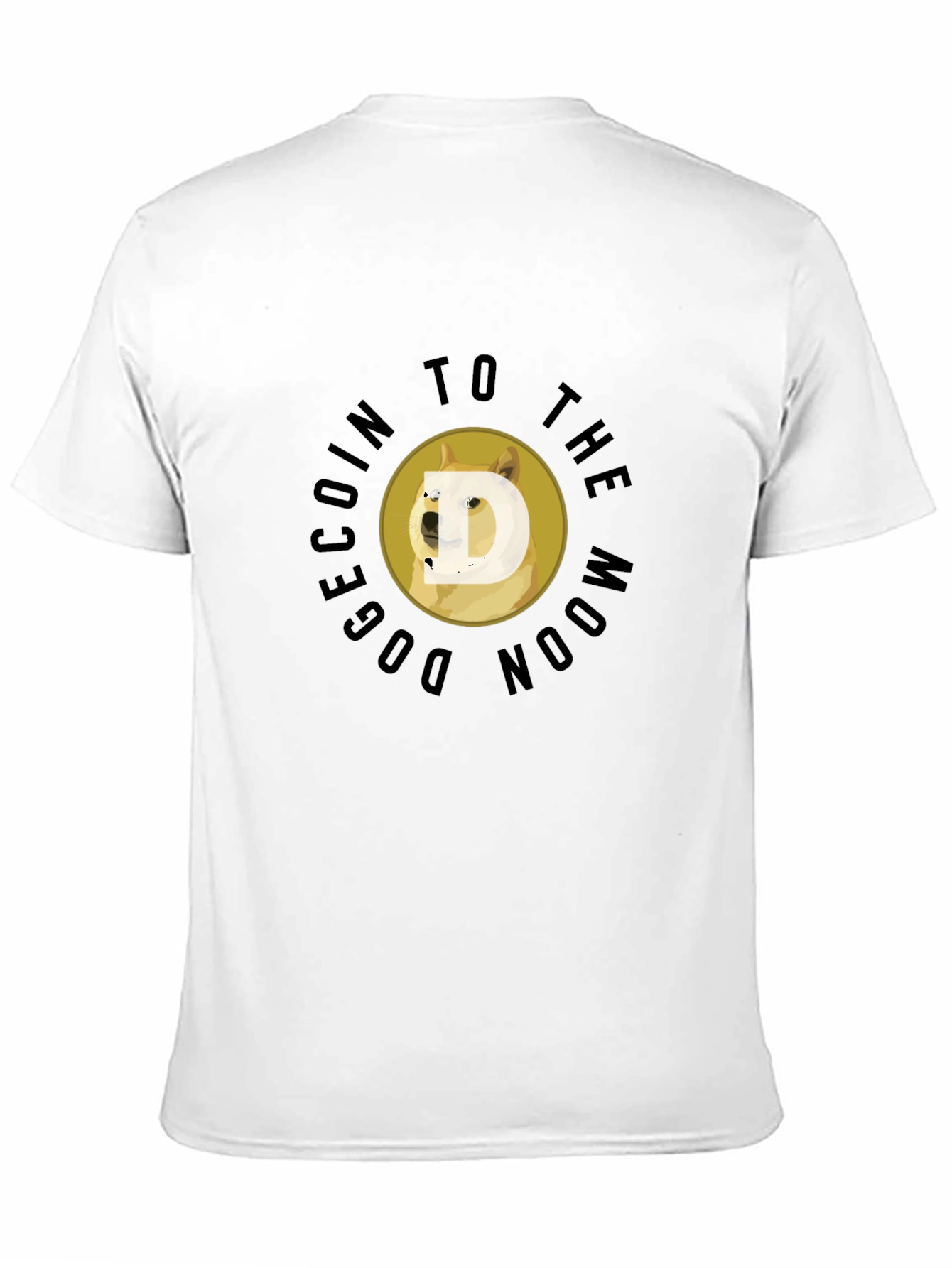 DogeCoin To The Moon Black T-Shirt