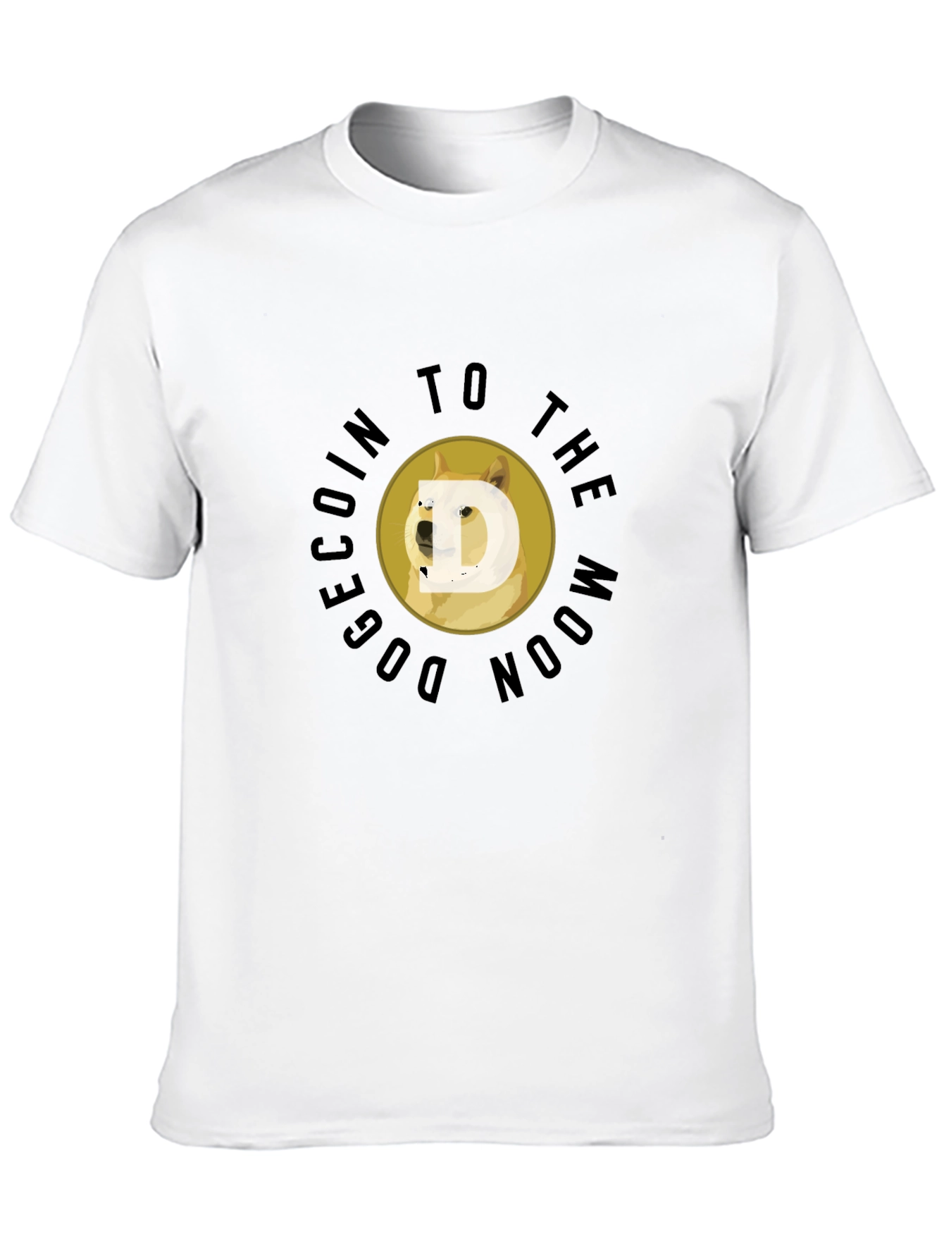 DogeCoin To The Moon Black T-Shirt