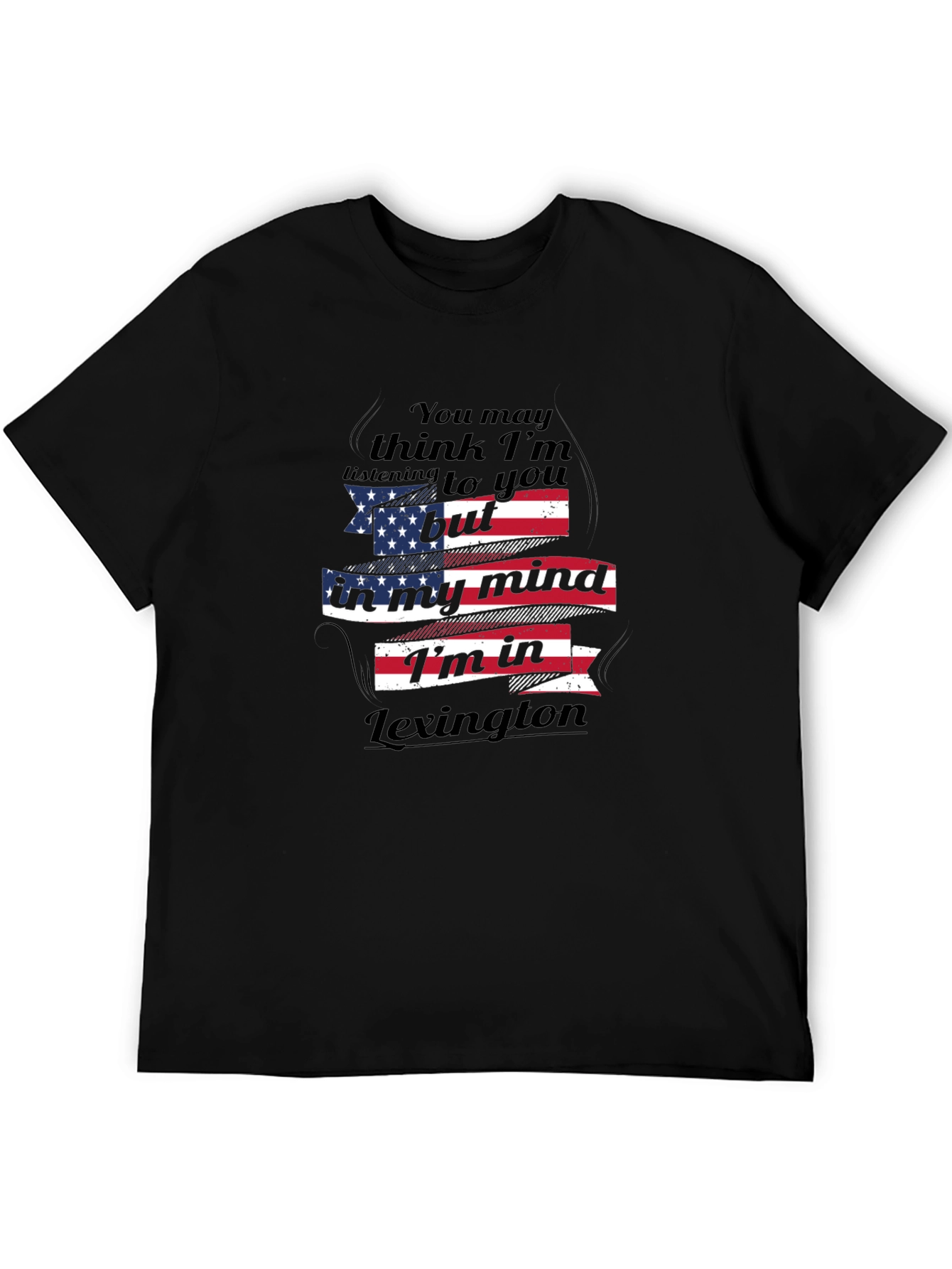 Lexington Mind USA Flag Graphic Tee