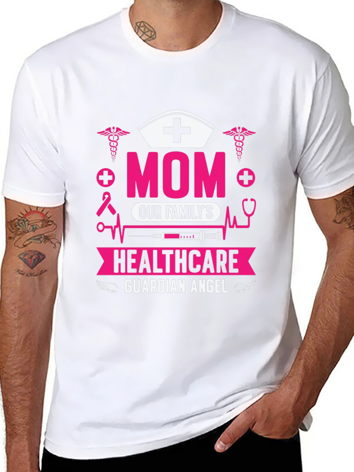 Mom Healthcare Guardian Angel T-Shirt