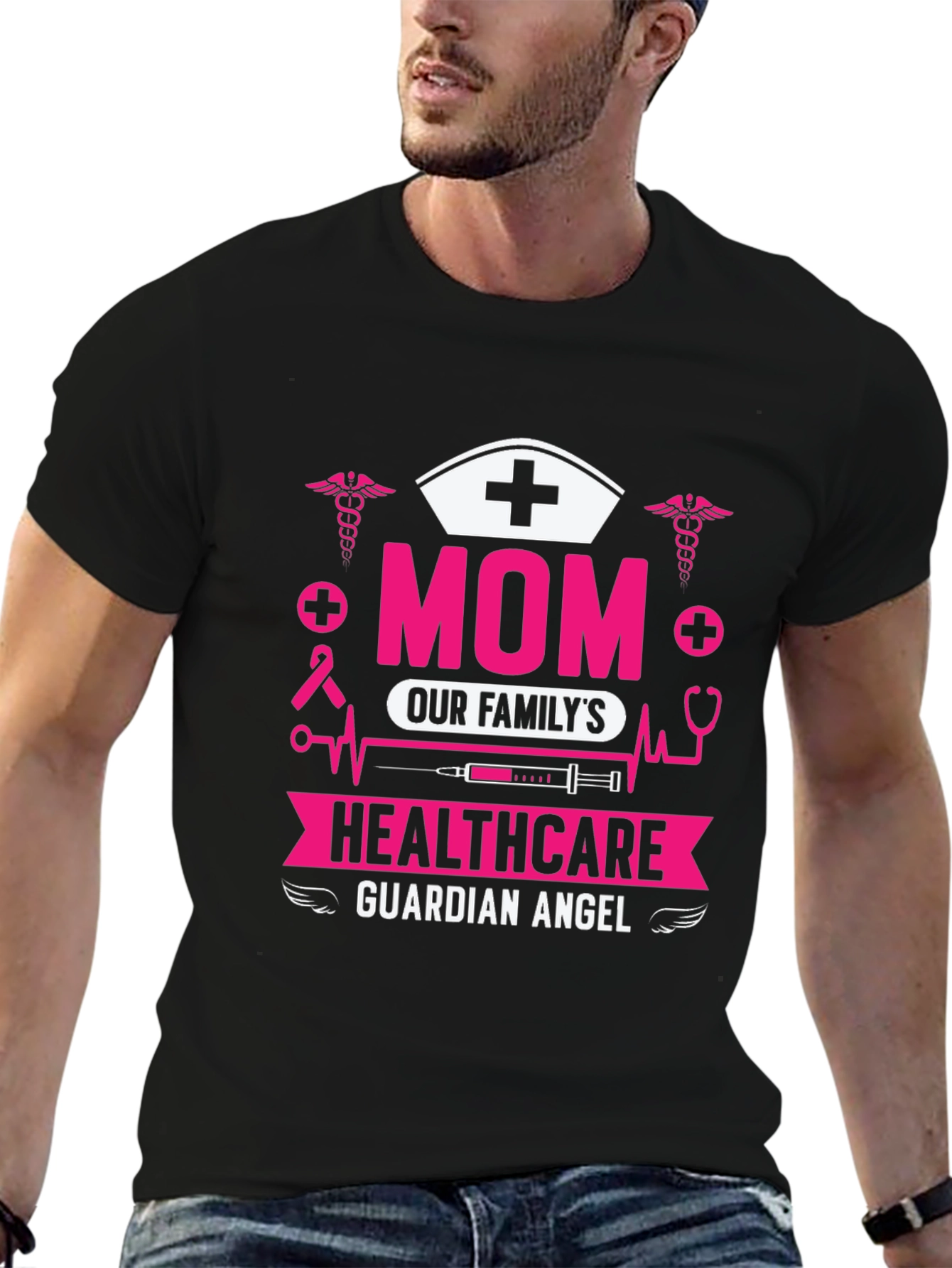 Mom Healthcare Guardian Angel T-Shirt