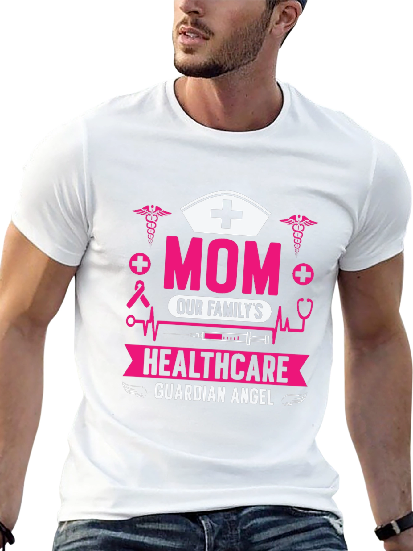 Mom Healthcare Guardian Angel T-Shirt
