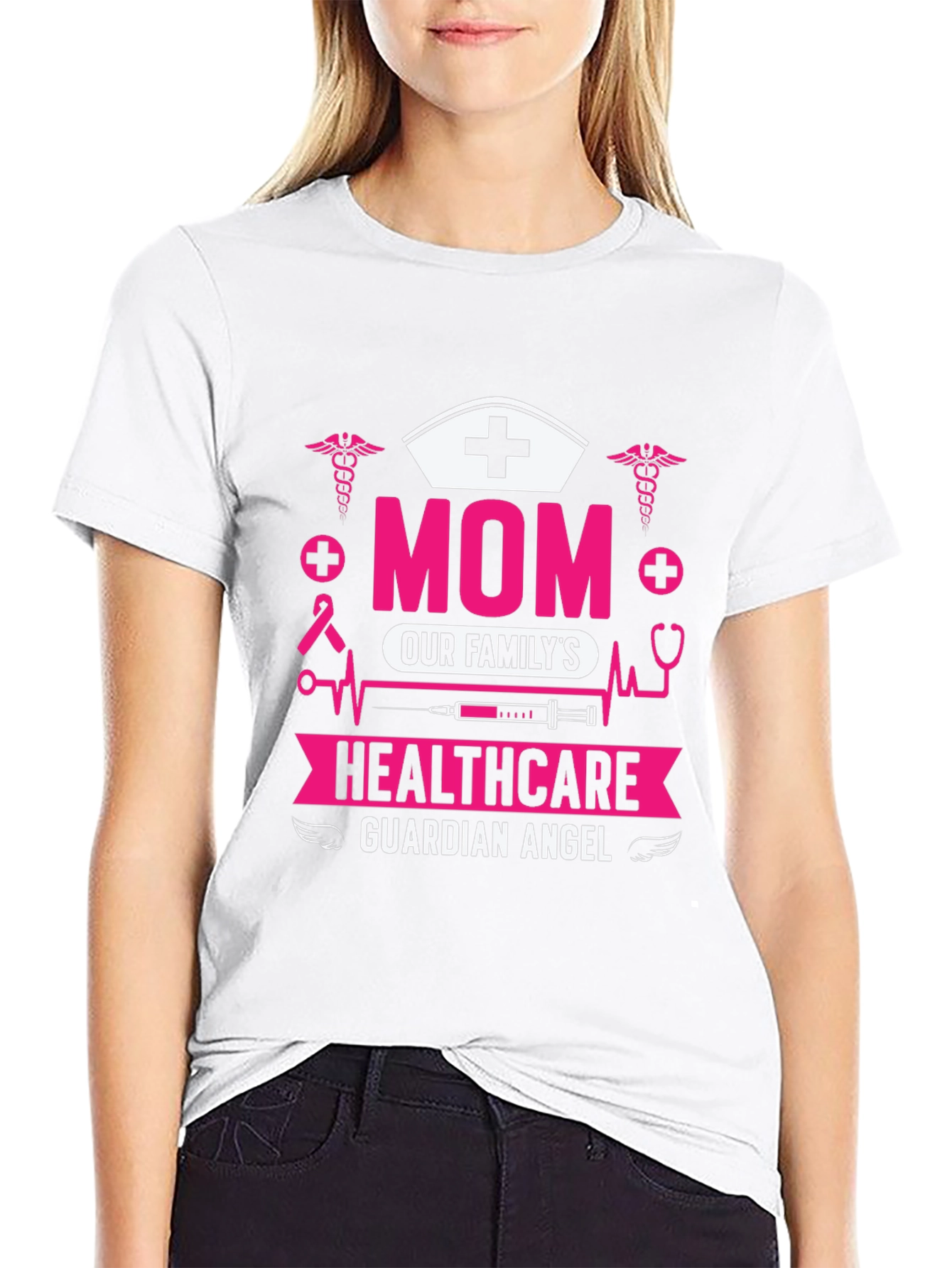 Mom Healthcare Guardian Angel T-Shirt
