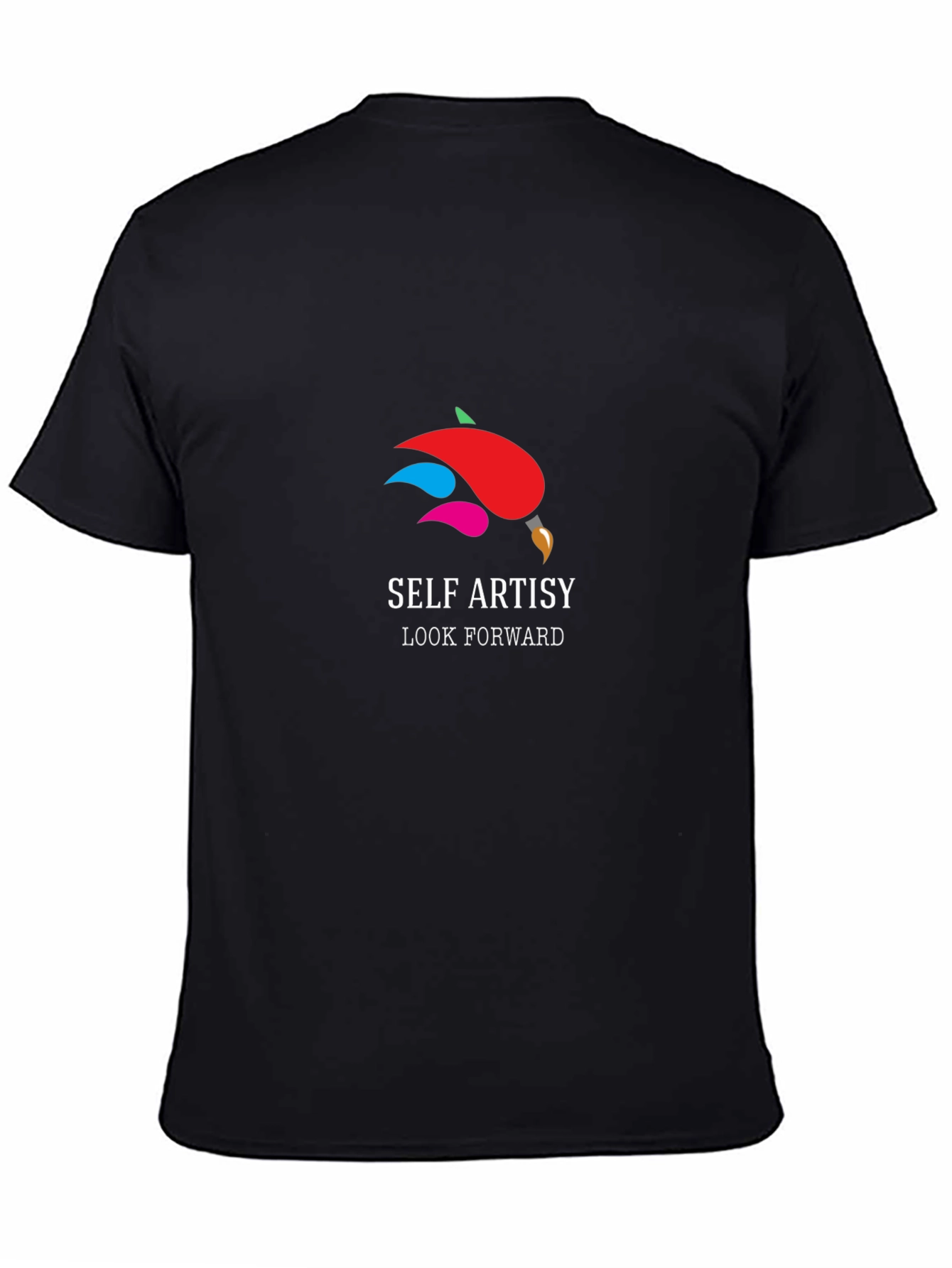 Self Artsy Black T-Shirt